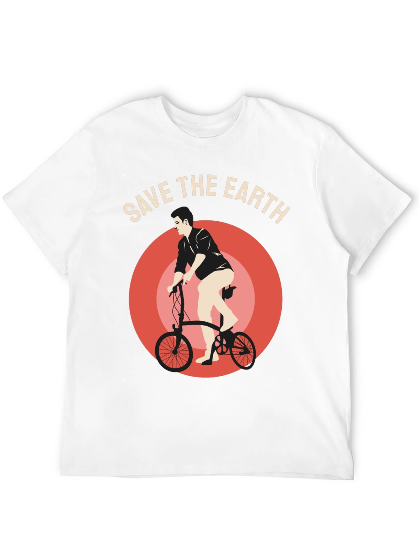 Save the Earth Graphic Tee - Bicycle Design