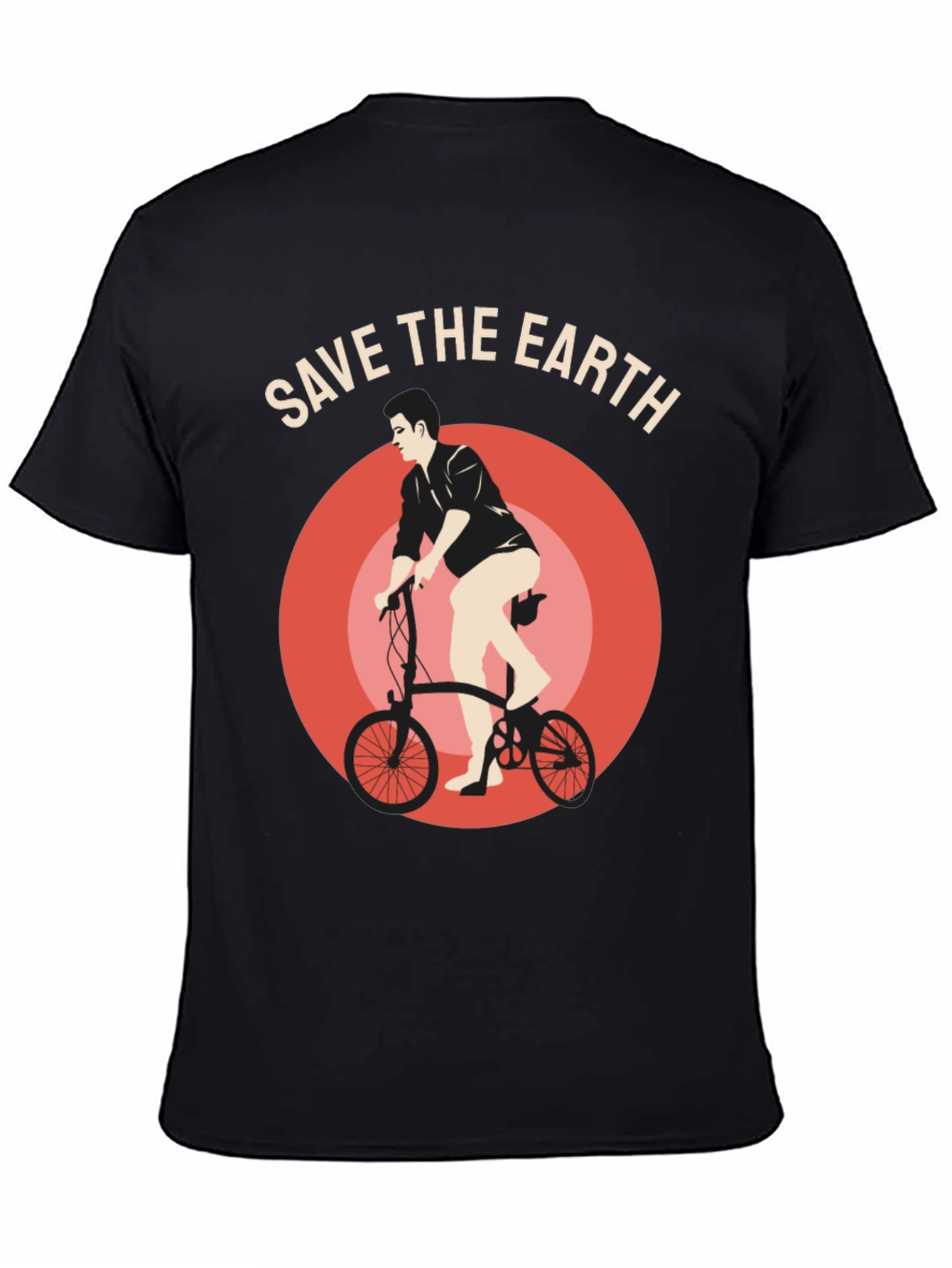 Save the Earth Graphic Tee - Bicycle Design