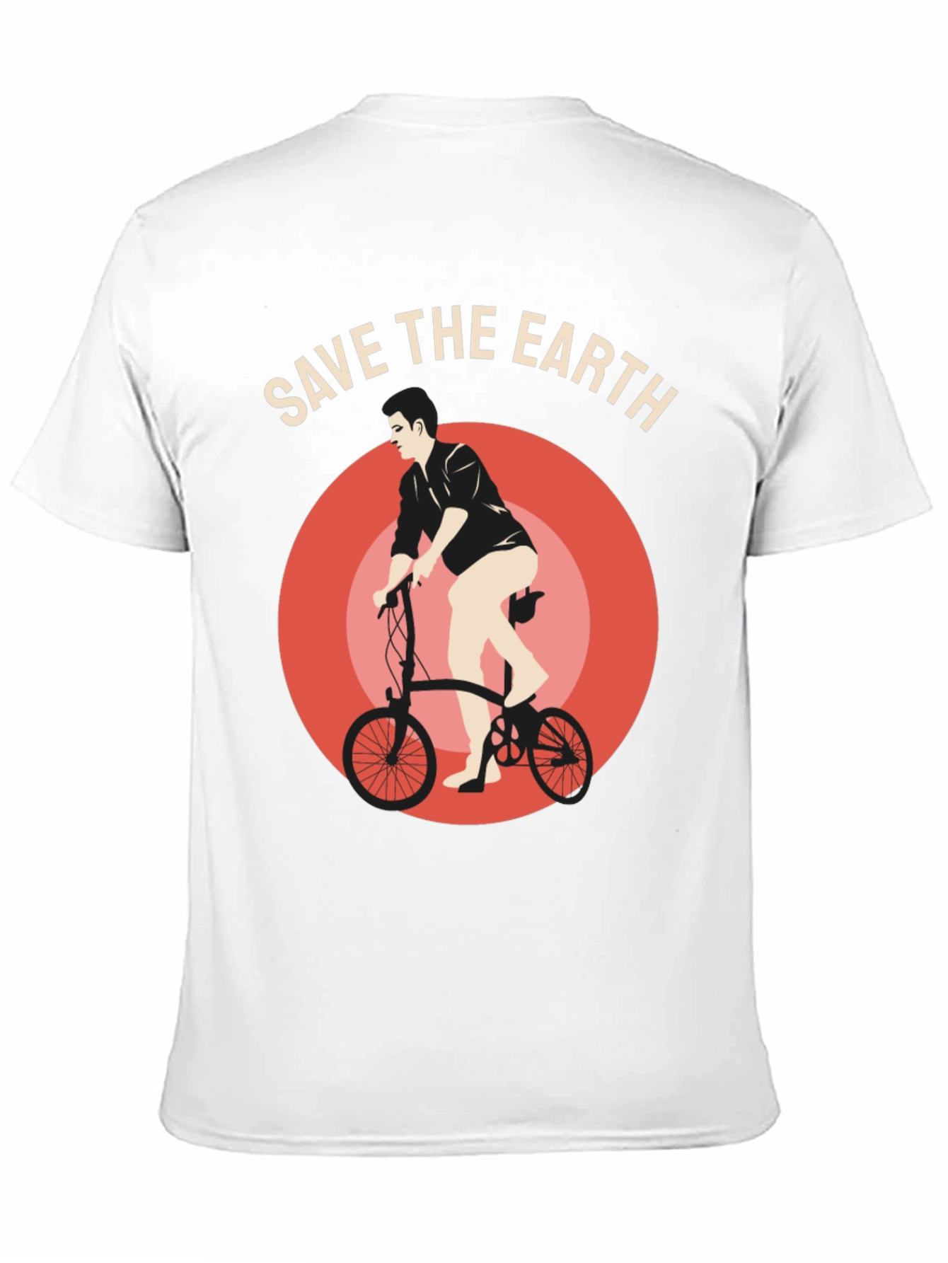 Save the Earth Graphic Tee - Bicycle Design
