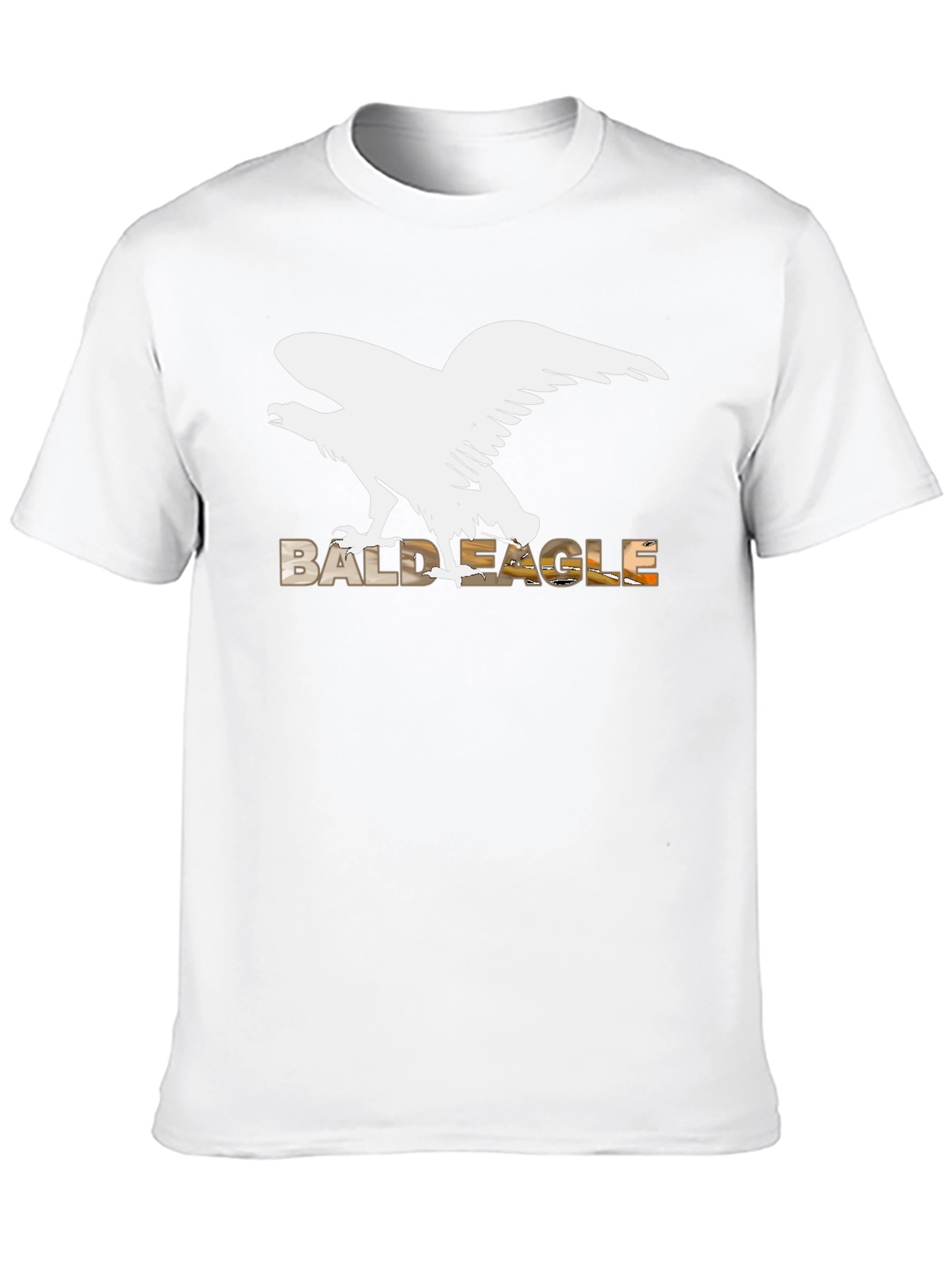 Bald Eagle Graphic Tee - Black Cotton Blend