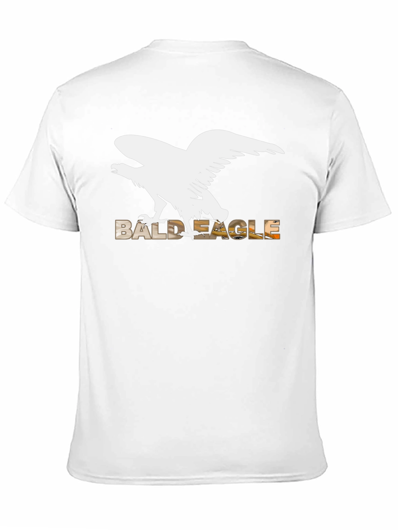 Bald Eagle Graphic Tee - Black Cotton Blend