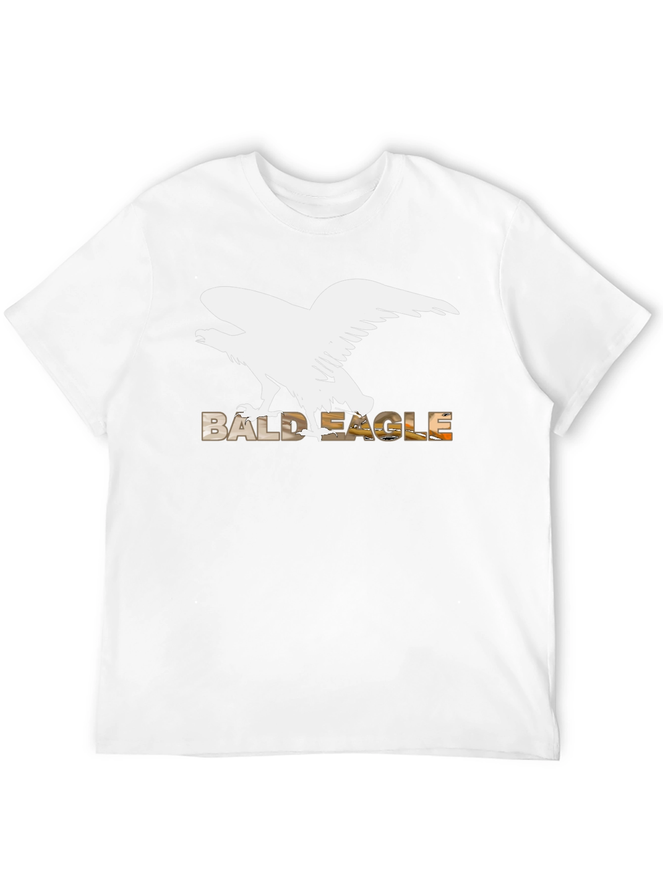 Bald Eagle Graphic Tee - Black Cotton Blend