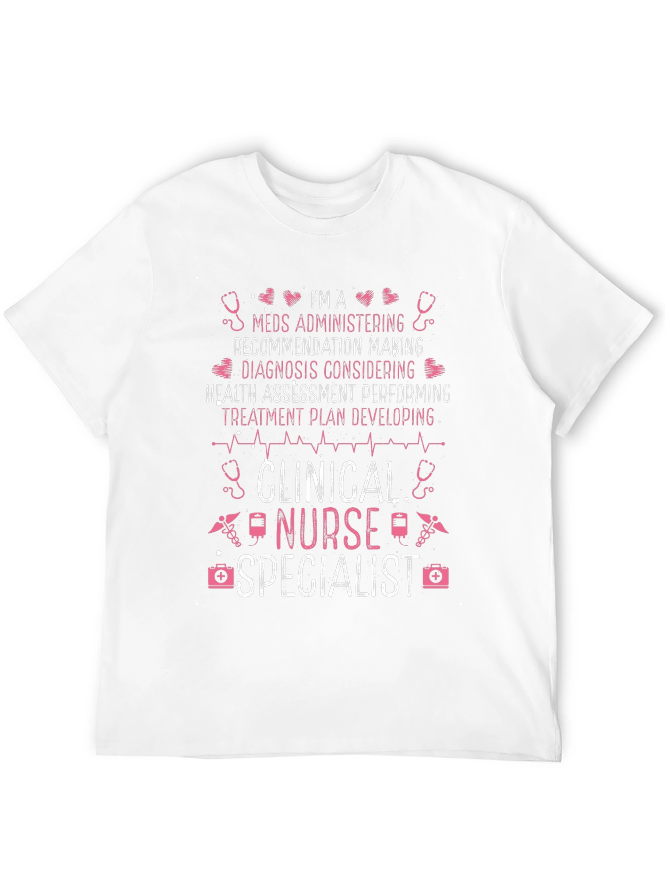Clinical Nurse Specialist Graphic Tee - Black Cotton
