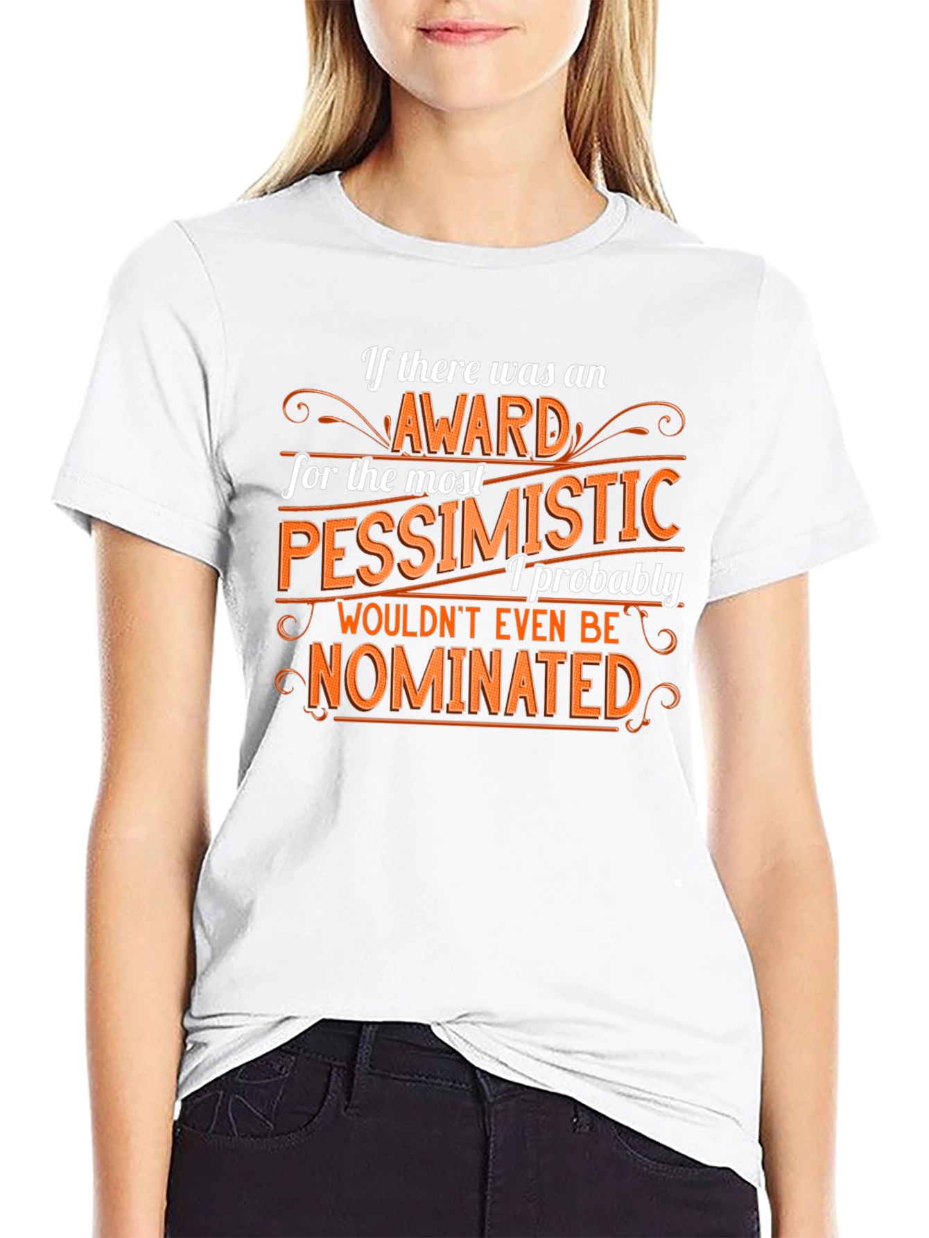 Pessimist Award Graphic Tee - Humorous Novelty T-Shirt