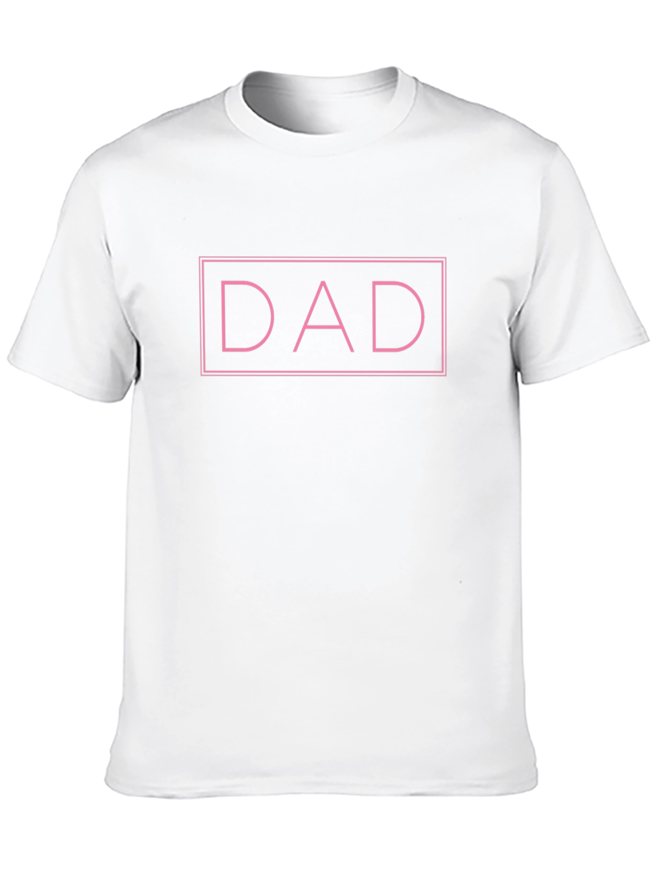 Dad Graphic Tee - Pink Outline