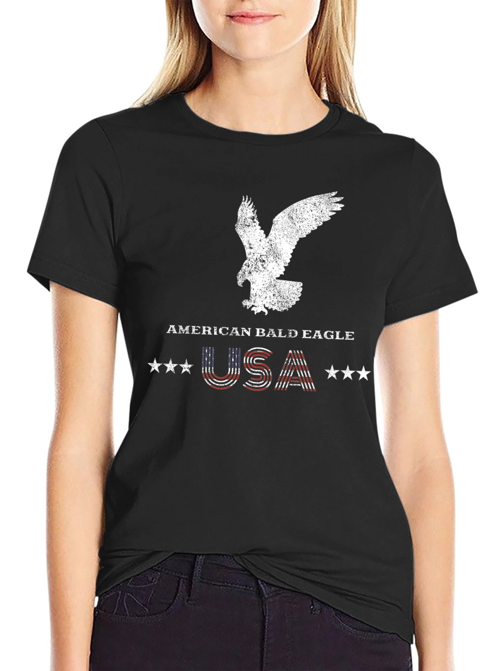 American Bald Eagle USA Graphic Tee