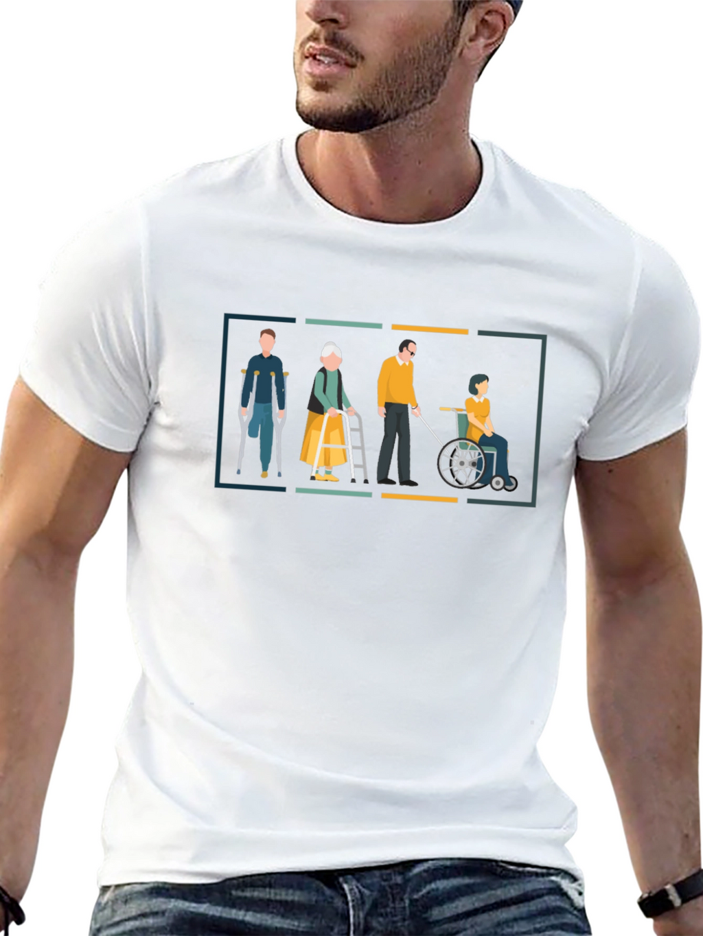 Disability Awareness Graphic Tee - Black