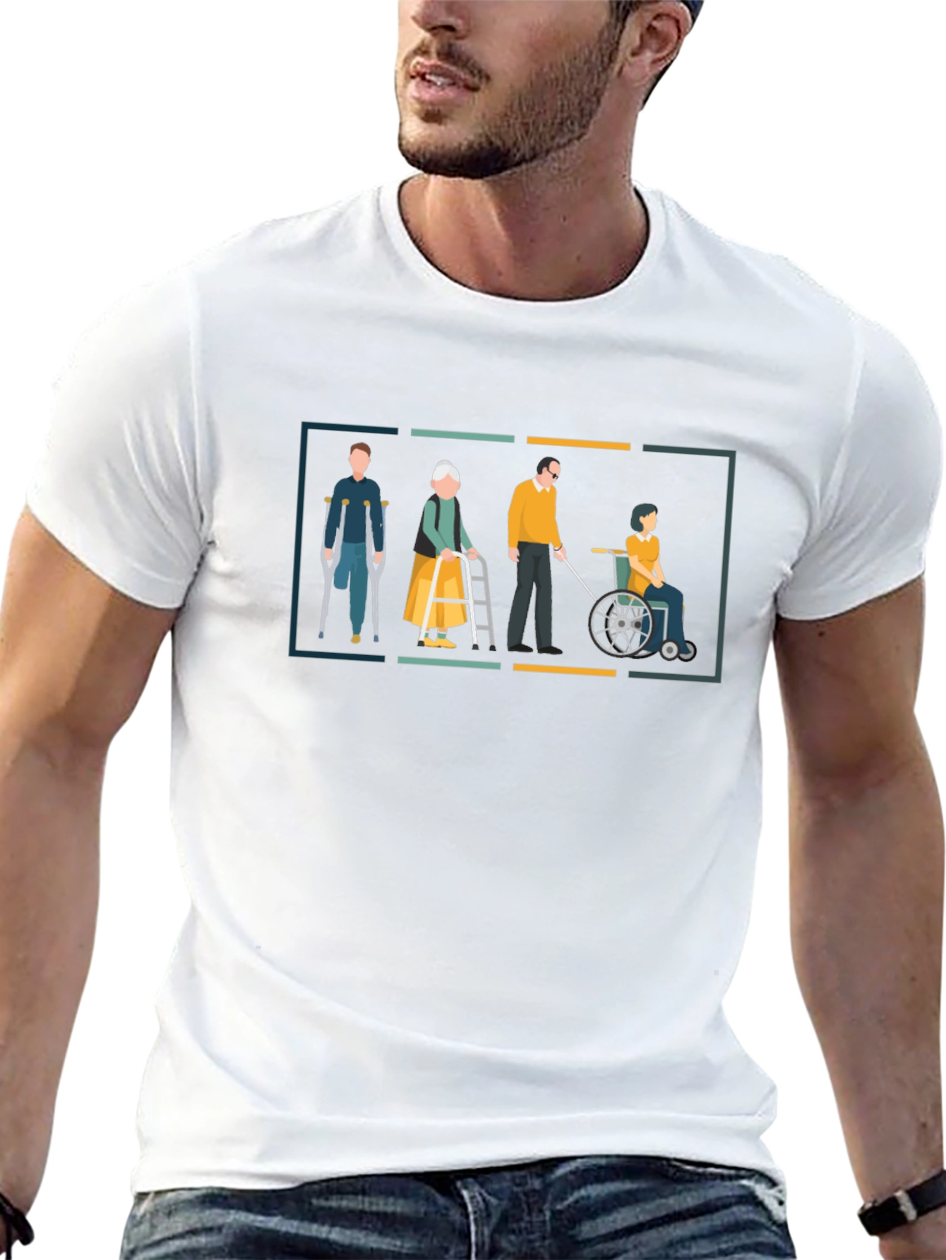 Disability Awareness Graphic Tee - Black