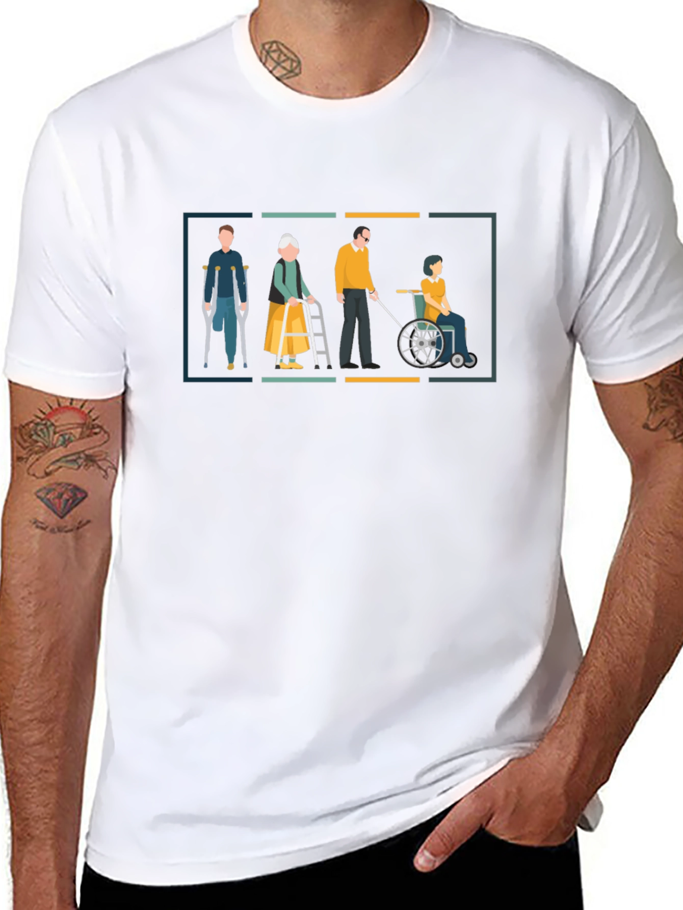 Disability Awareness Graphic Tee - Black