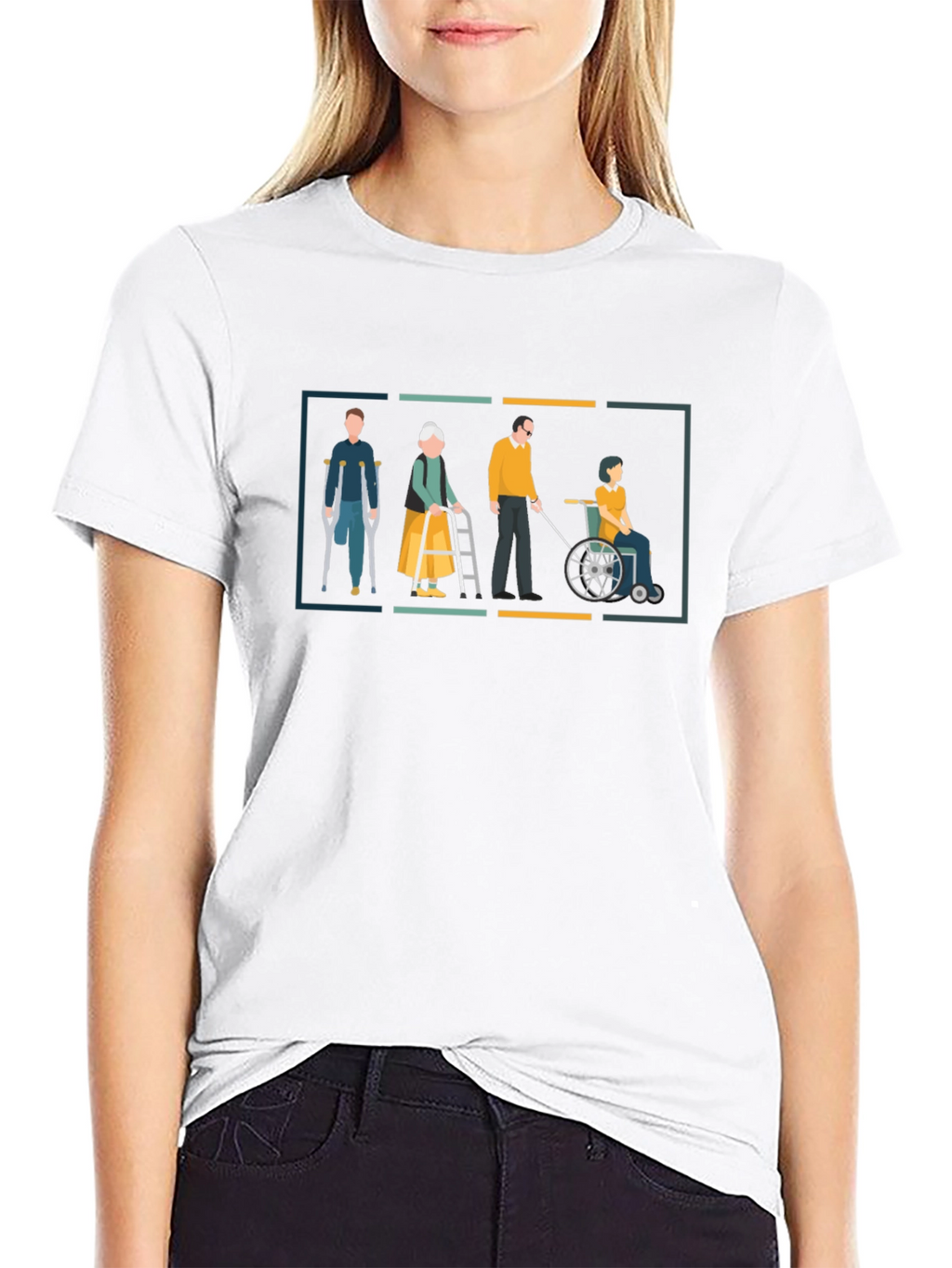 Disability Awareness Graphic Tee - Black