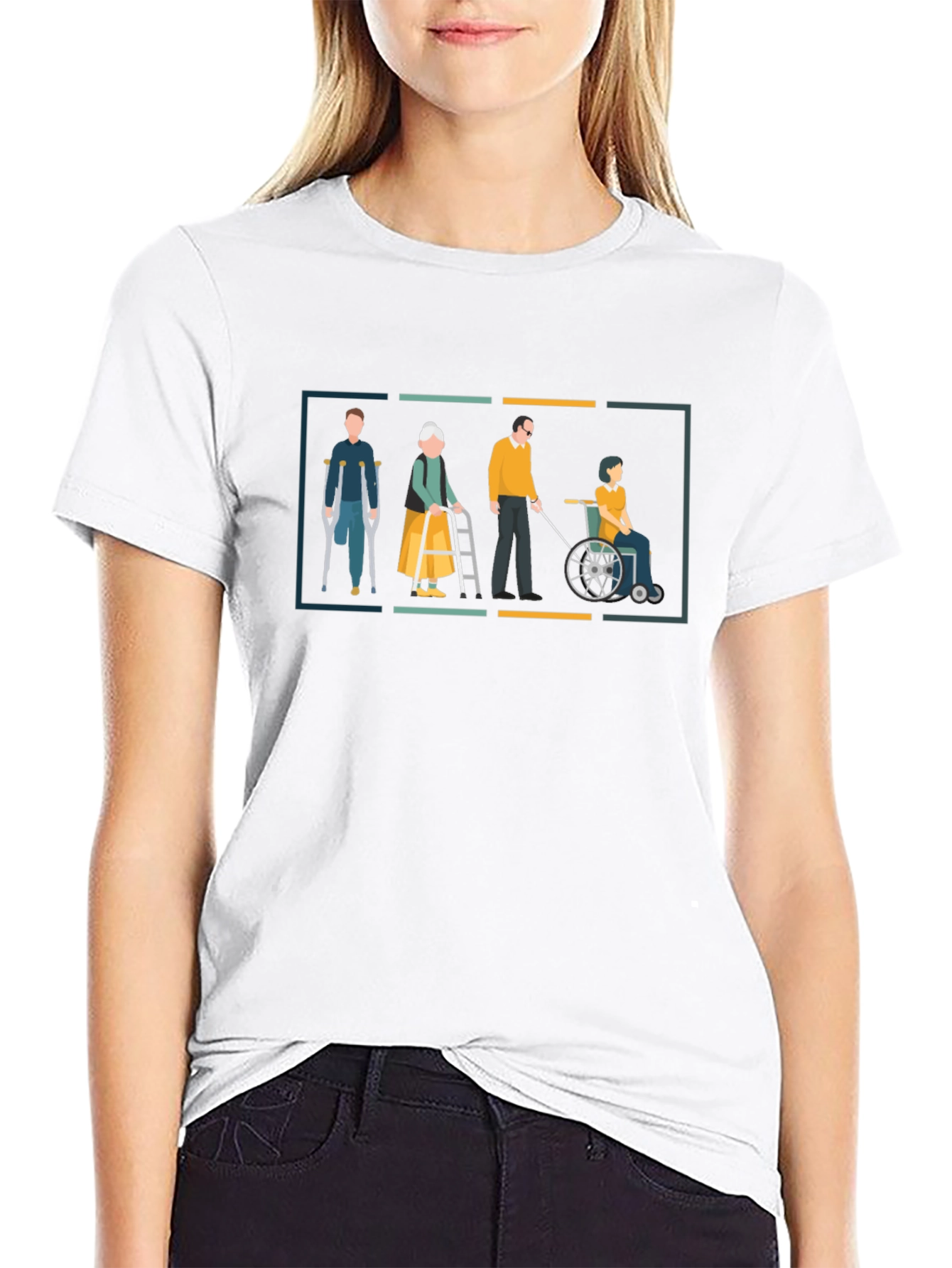 Disability Awareness Graphic Tee - Black
