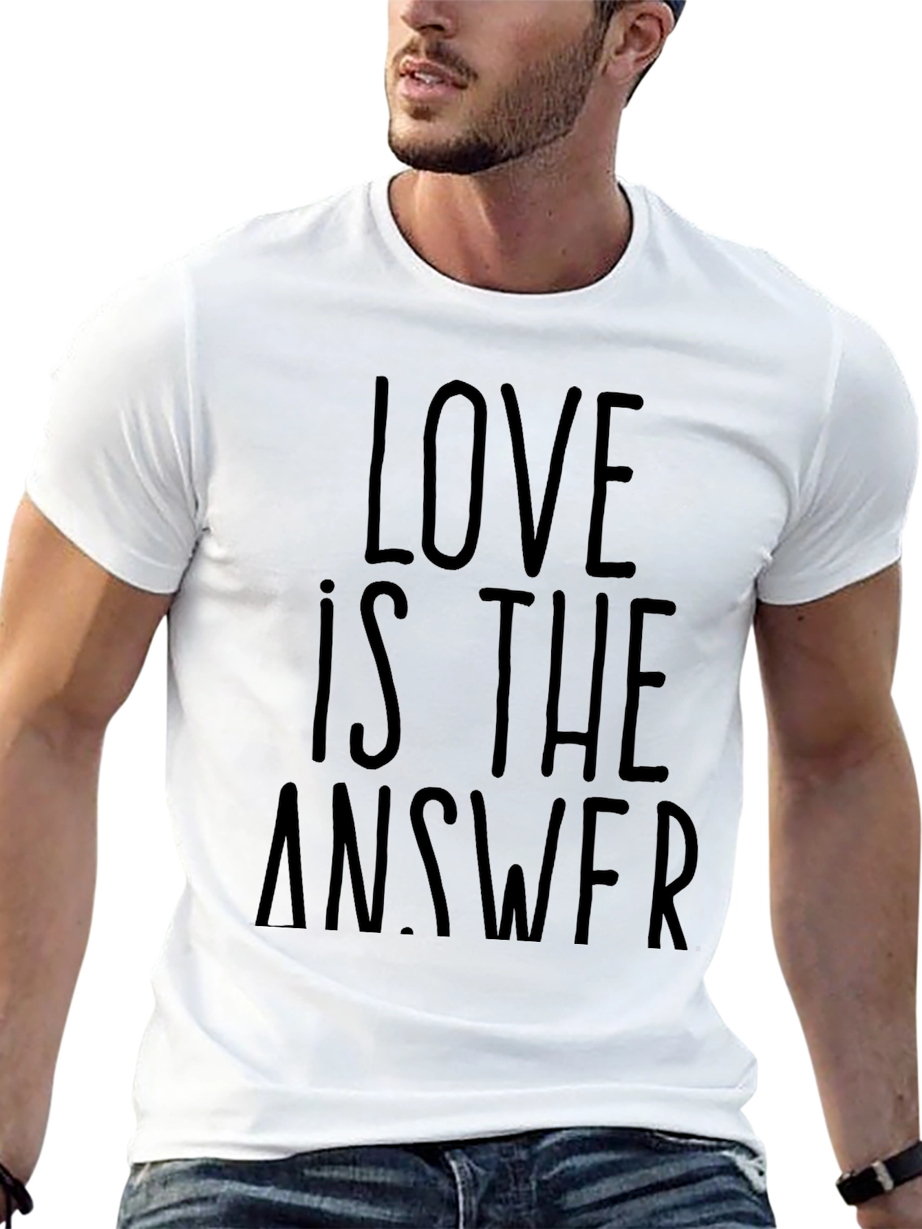 Love is the Answer Black Graphic Tee