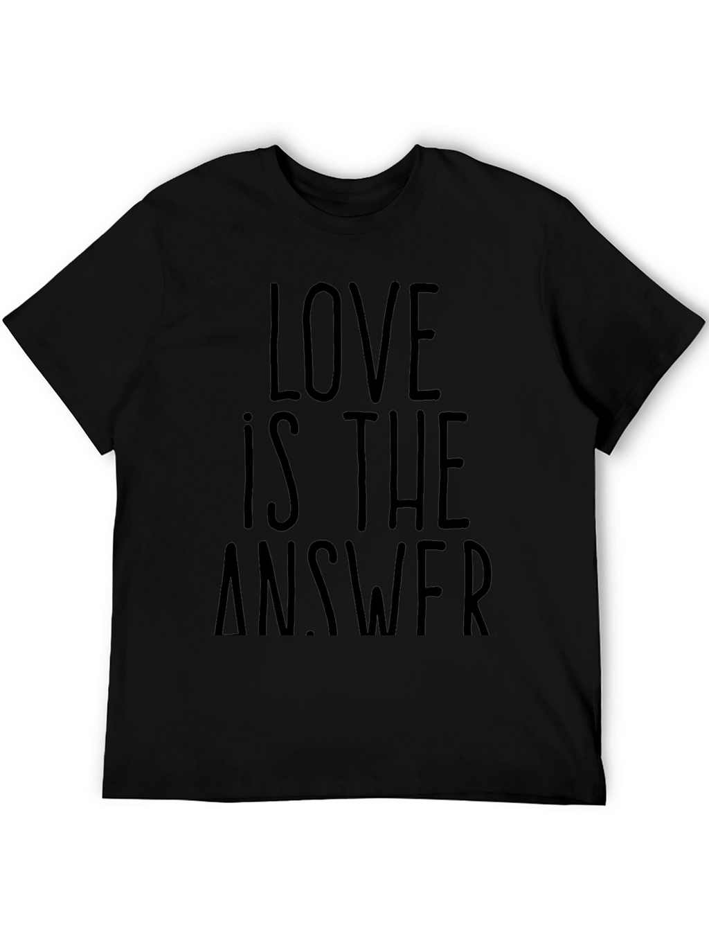 Love is the Answer Black Graphic Tee