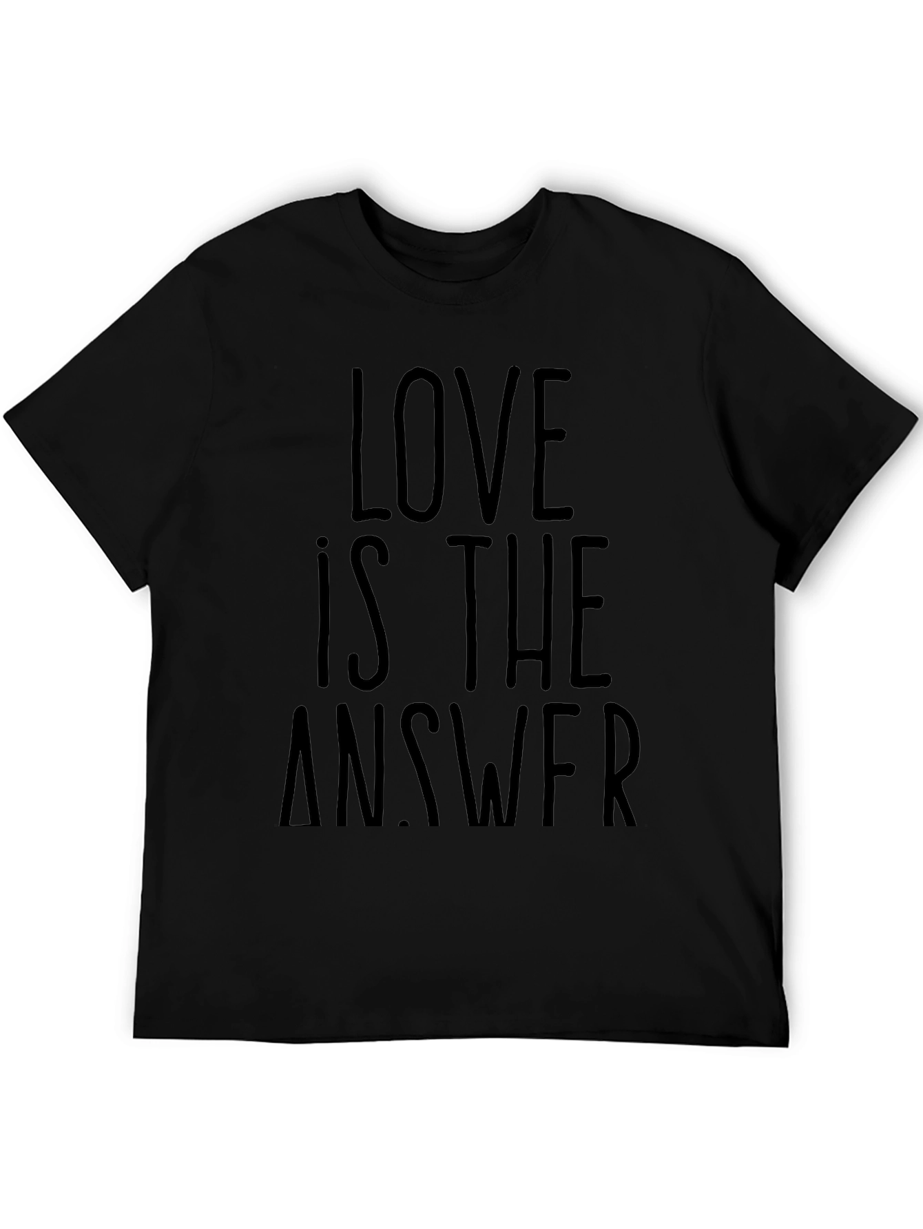 Love is the Answer Black Graphic Tee