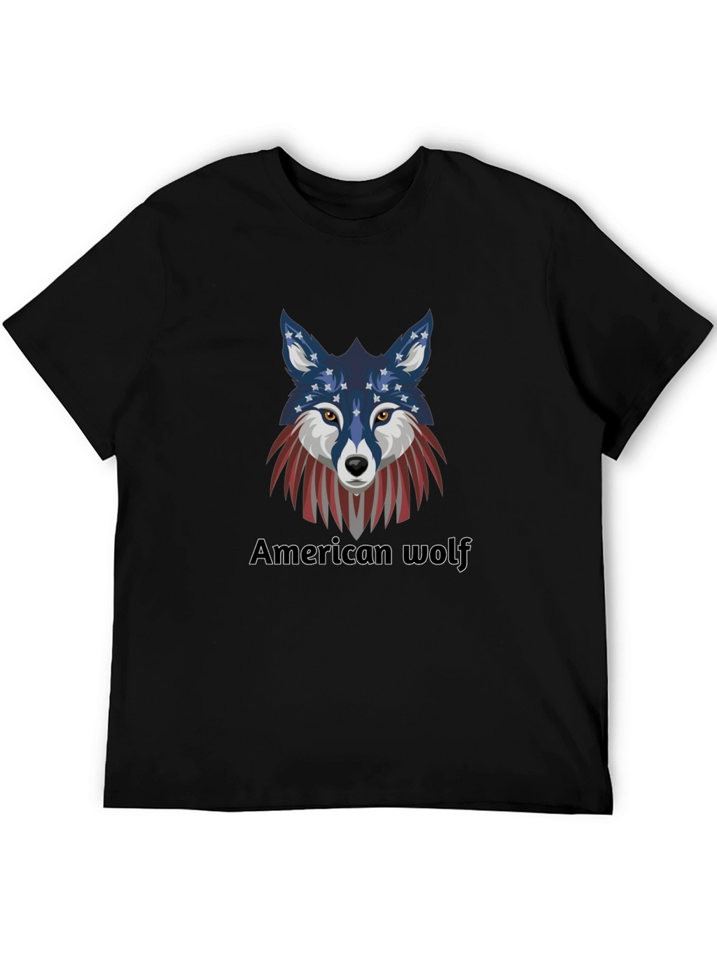 American Wolf Graphic T-Shirt