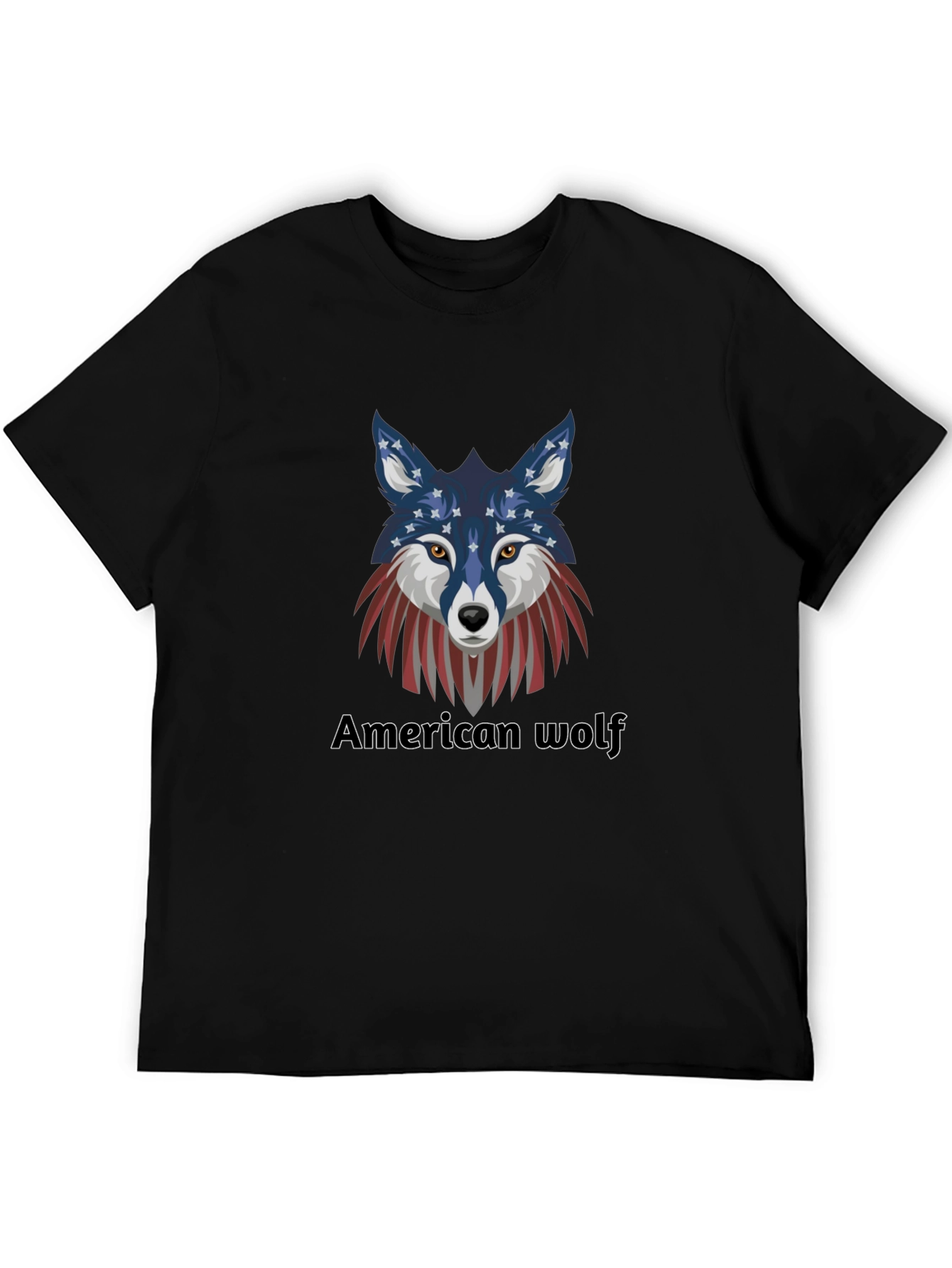American Wolf Graphic T-Shirt