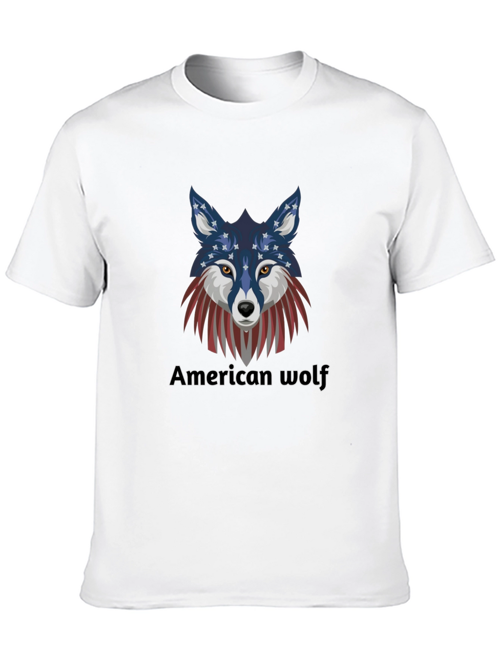 American Wolf Graphic T-Shirt