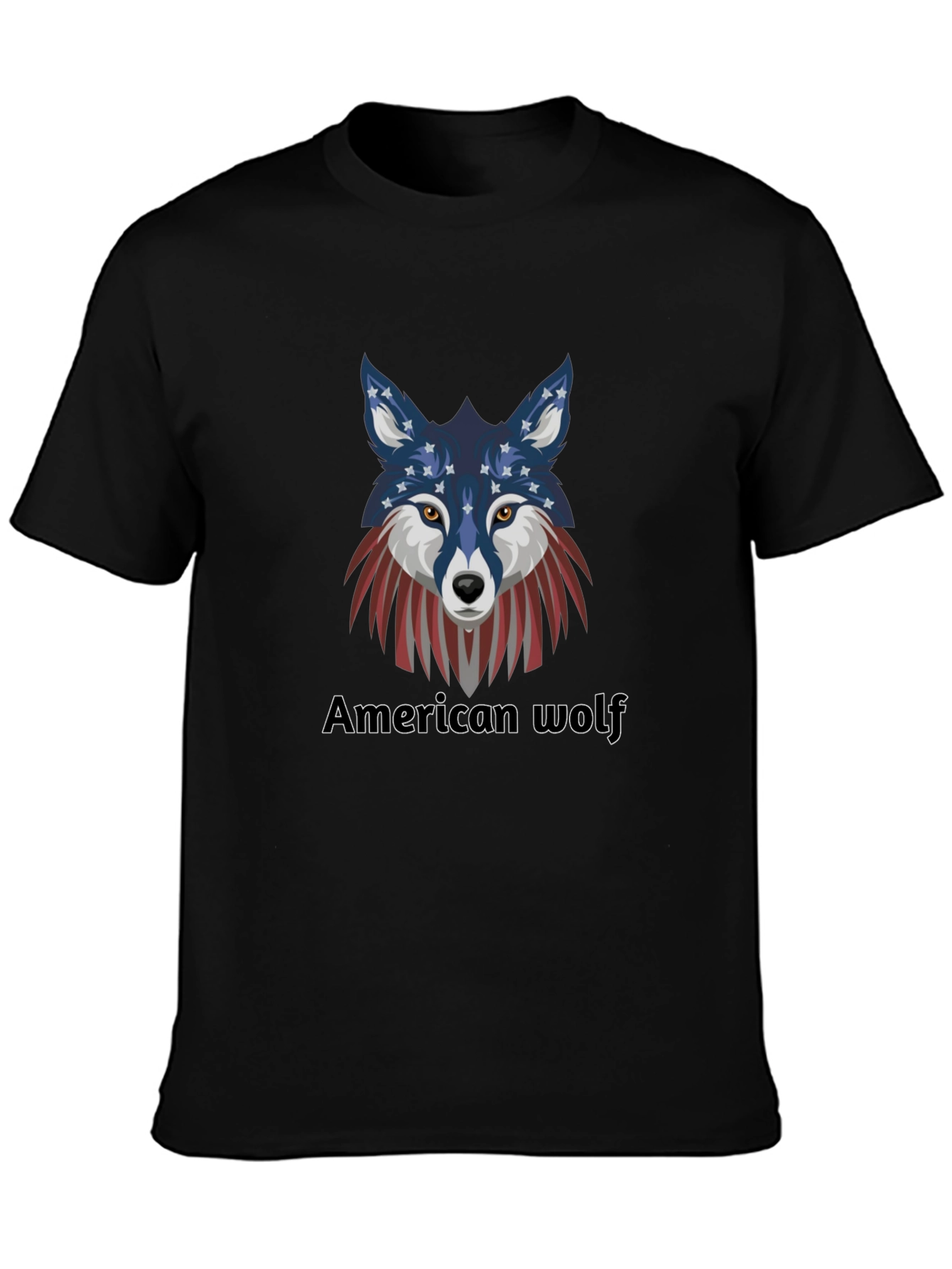 American Wolf Graphic T-Shirt