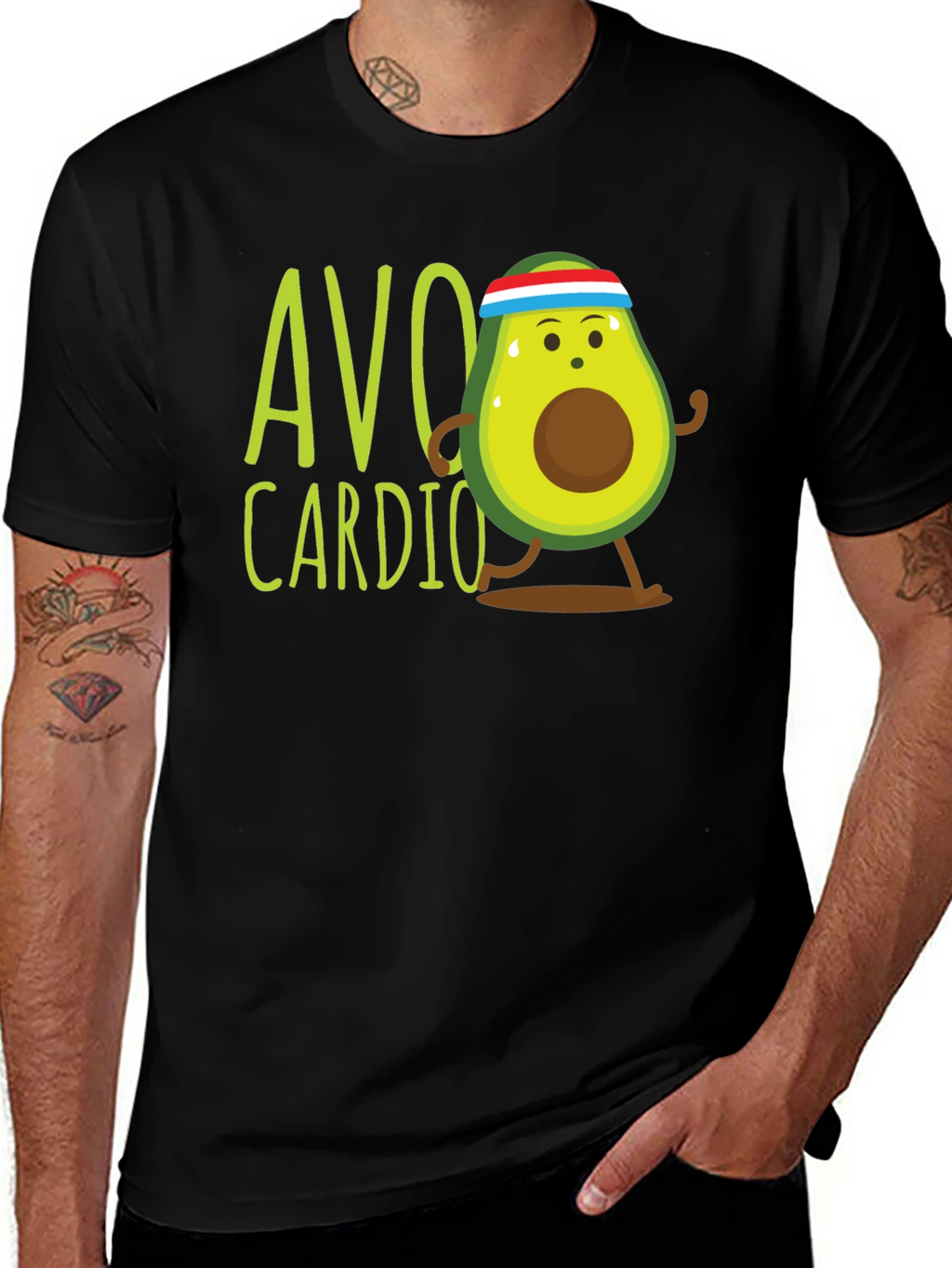 Avo Cardio Graphic Tee - Black