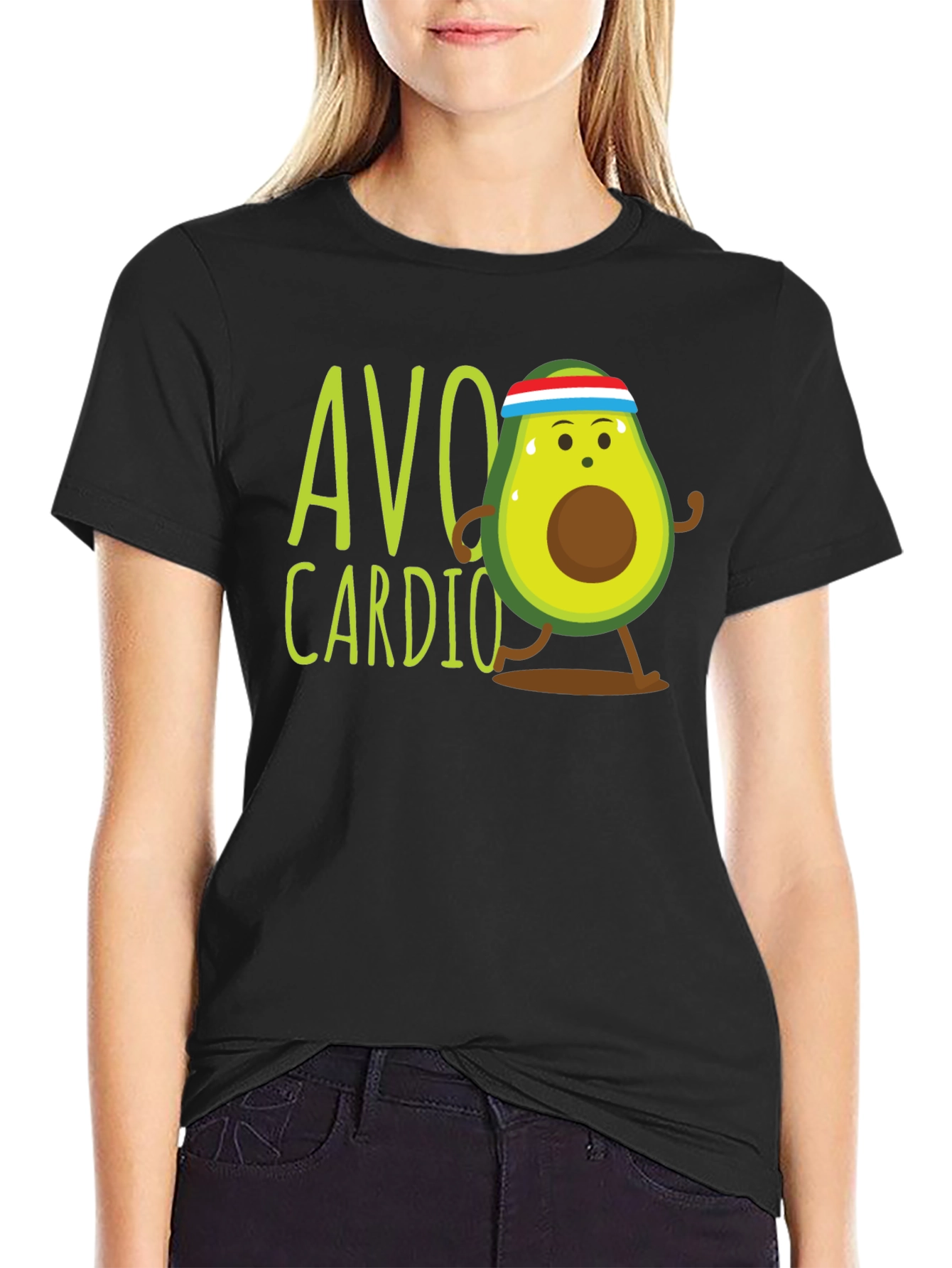 Avo Cardio Graphic Tee - Black