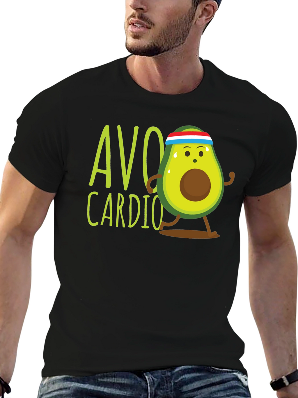 Avo Cardio Graphic Tee - Black