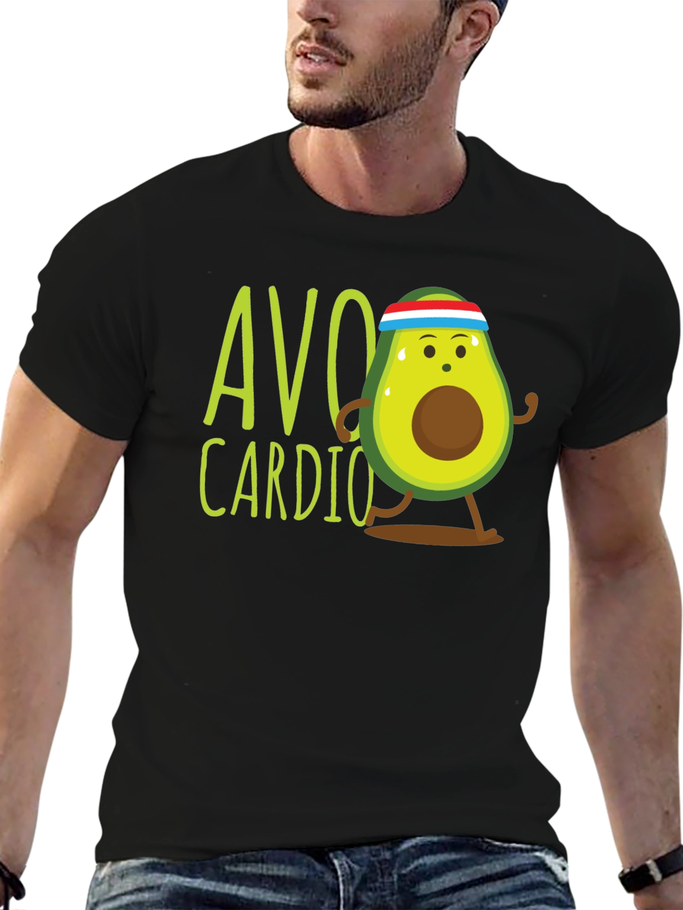 Avo Cardio Graphic Tee - Black