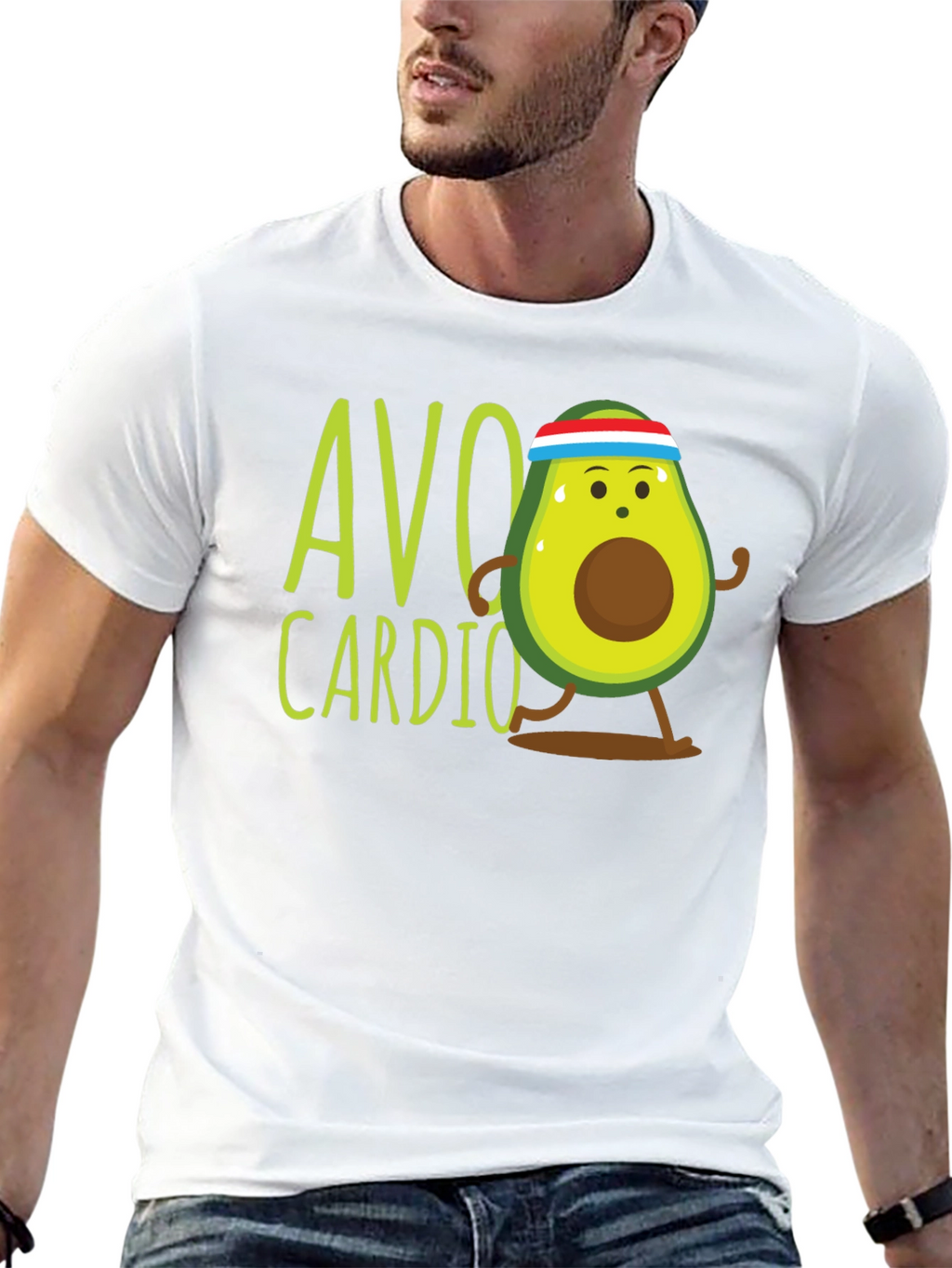 Avo Cardio Graphic Tee - Black