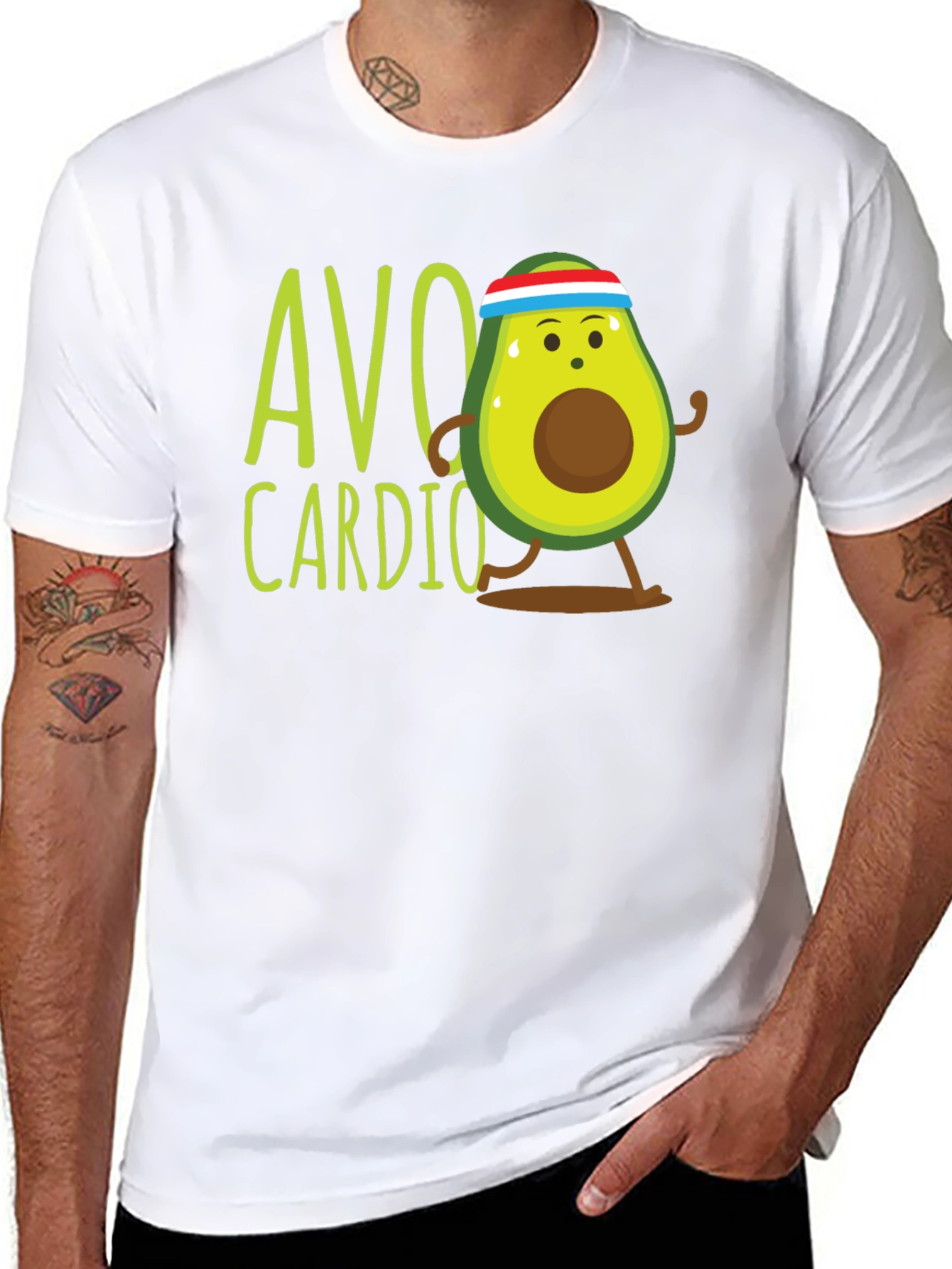 Avo Cardio Graphic Tee - Black