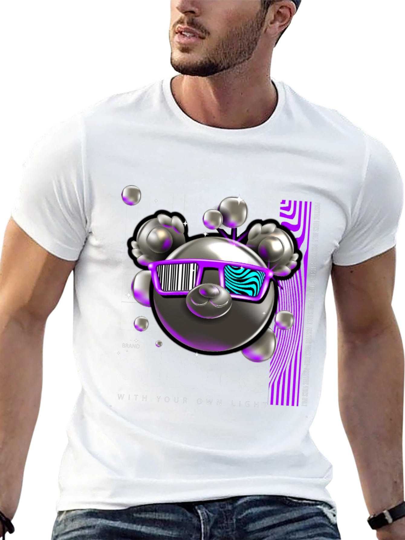 Trendy Graphic Tee - With Your Own Light