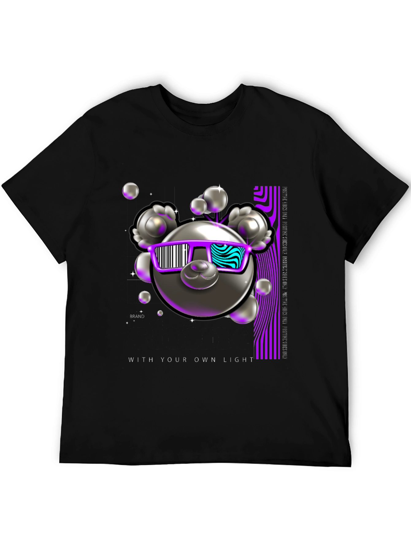 Trendy Graphic Tee - With Your Own Light