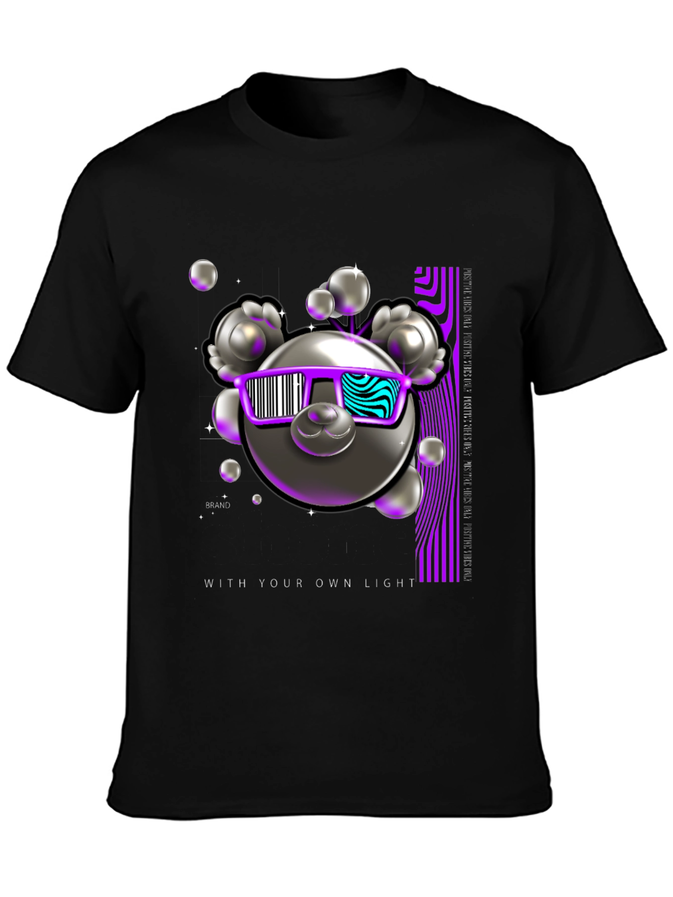 Trendy Graphic Tee - With Your Own Light