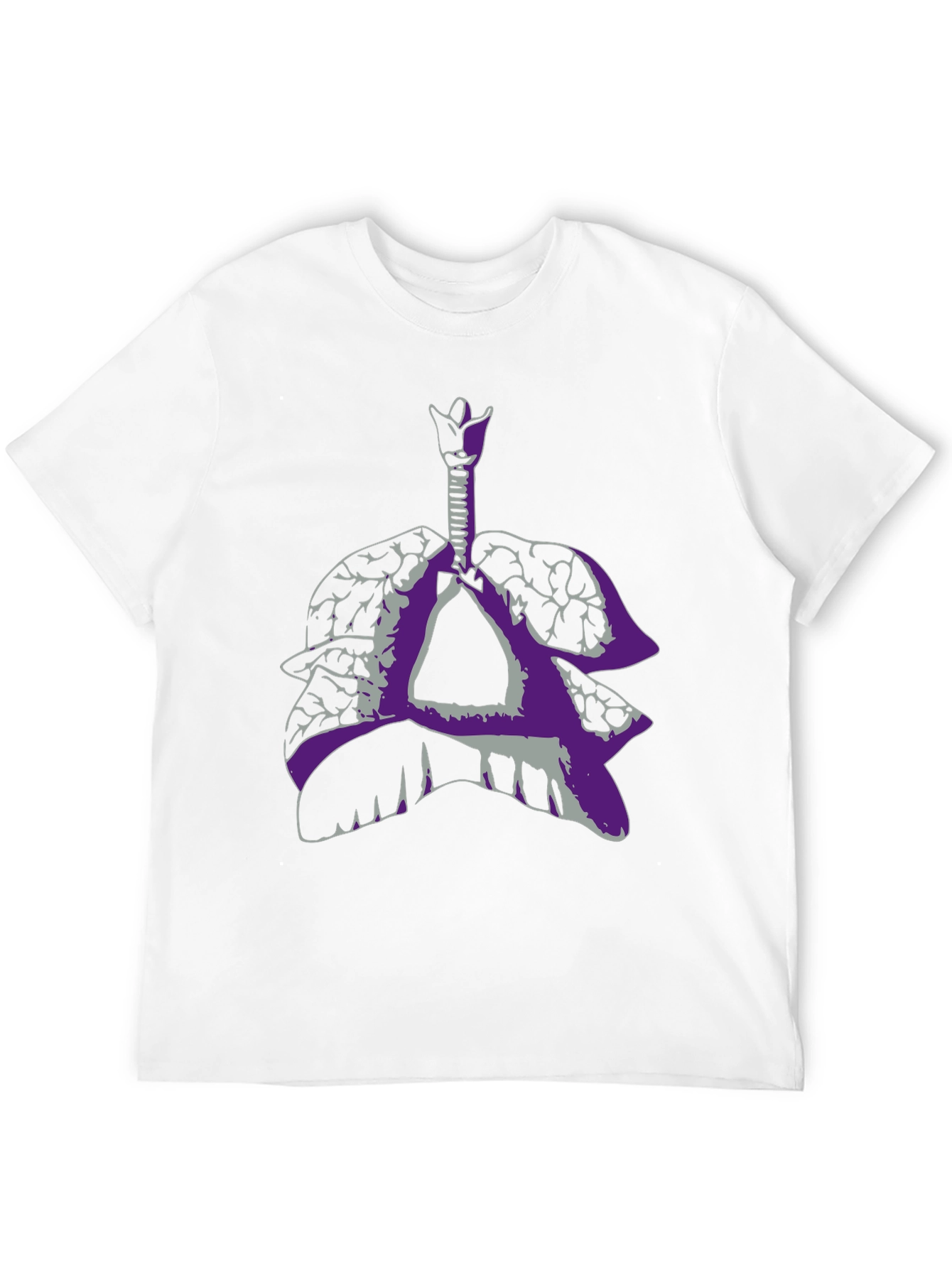 Anatomical Lungs Graphic Tee - Black