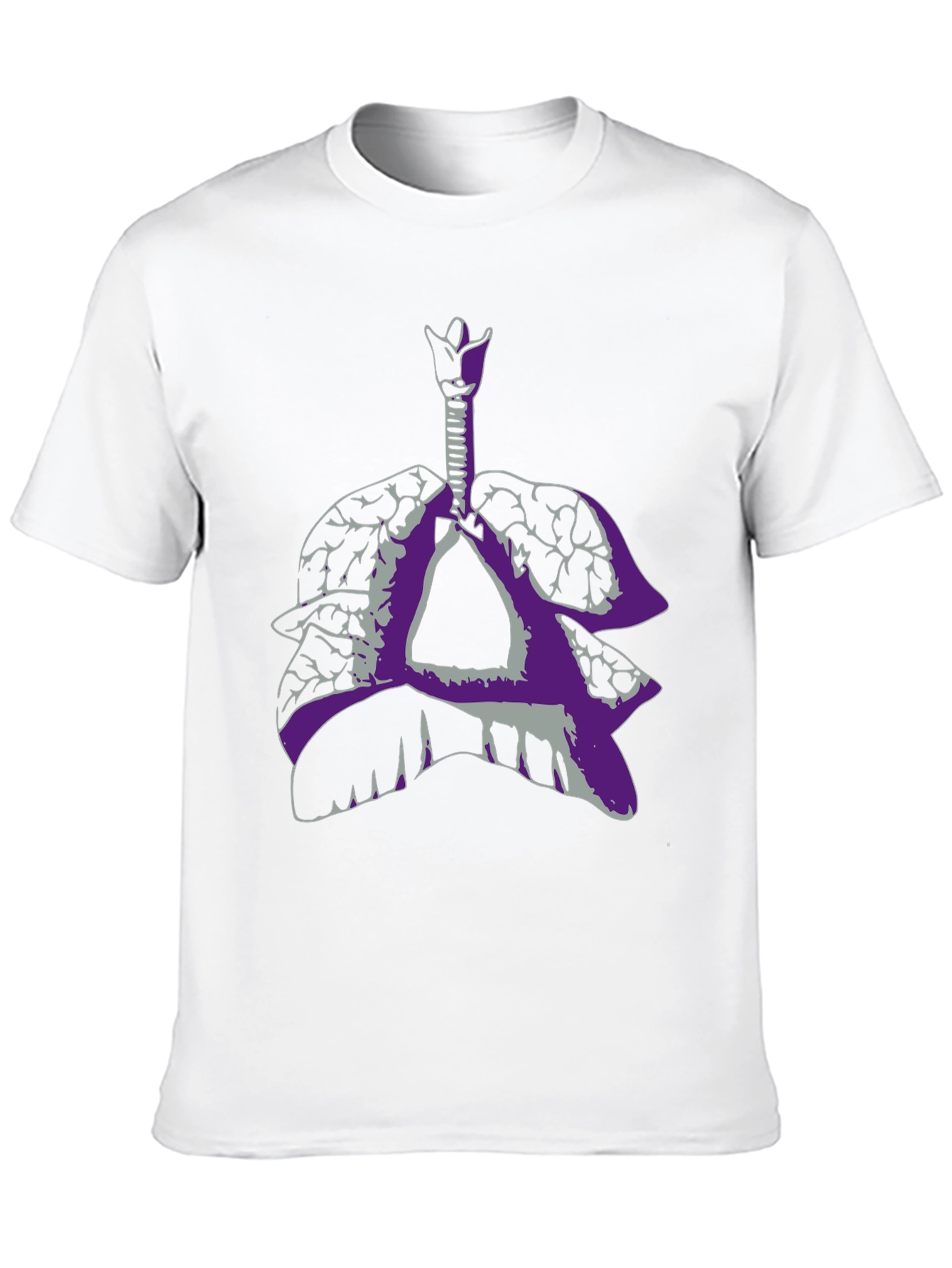 Anatomical Lungs Graphic Tee - Black