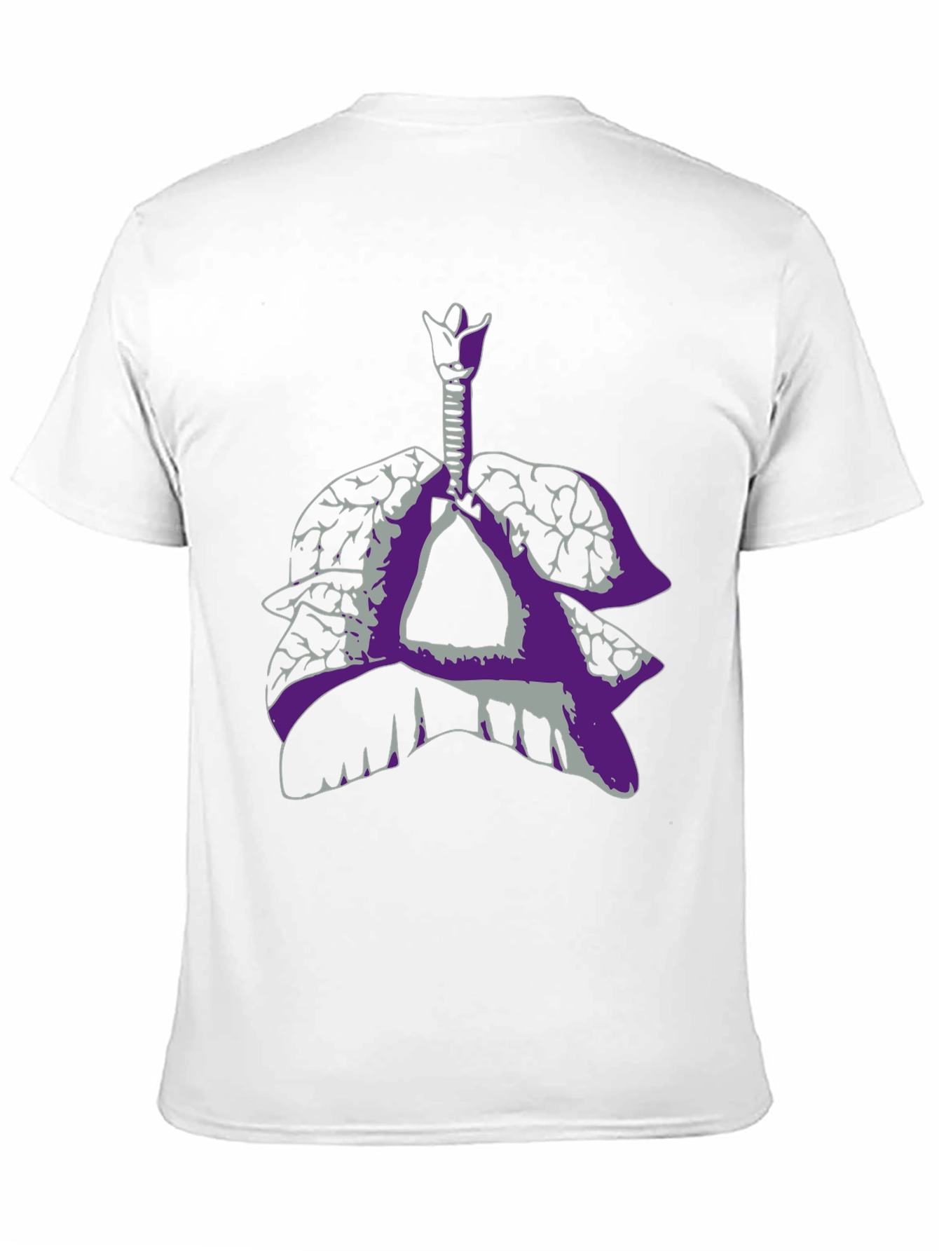 Anatomical Lungs Graphic Tee - Black