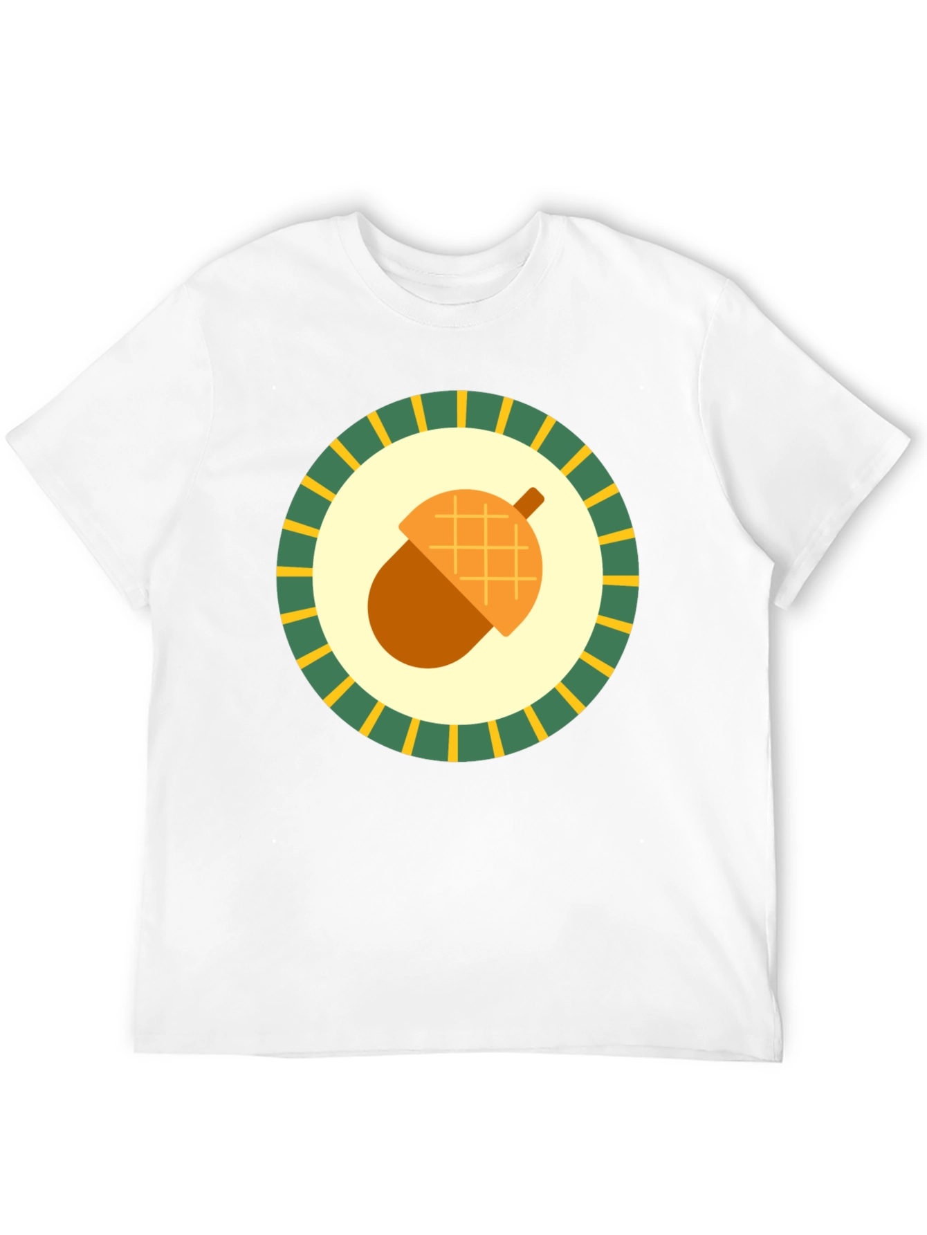 Acorn Emblem Tee - Nature Inspired Graphic Print