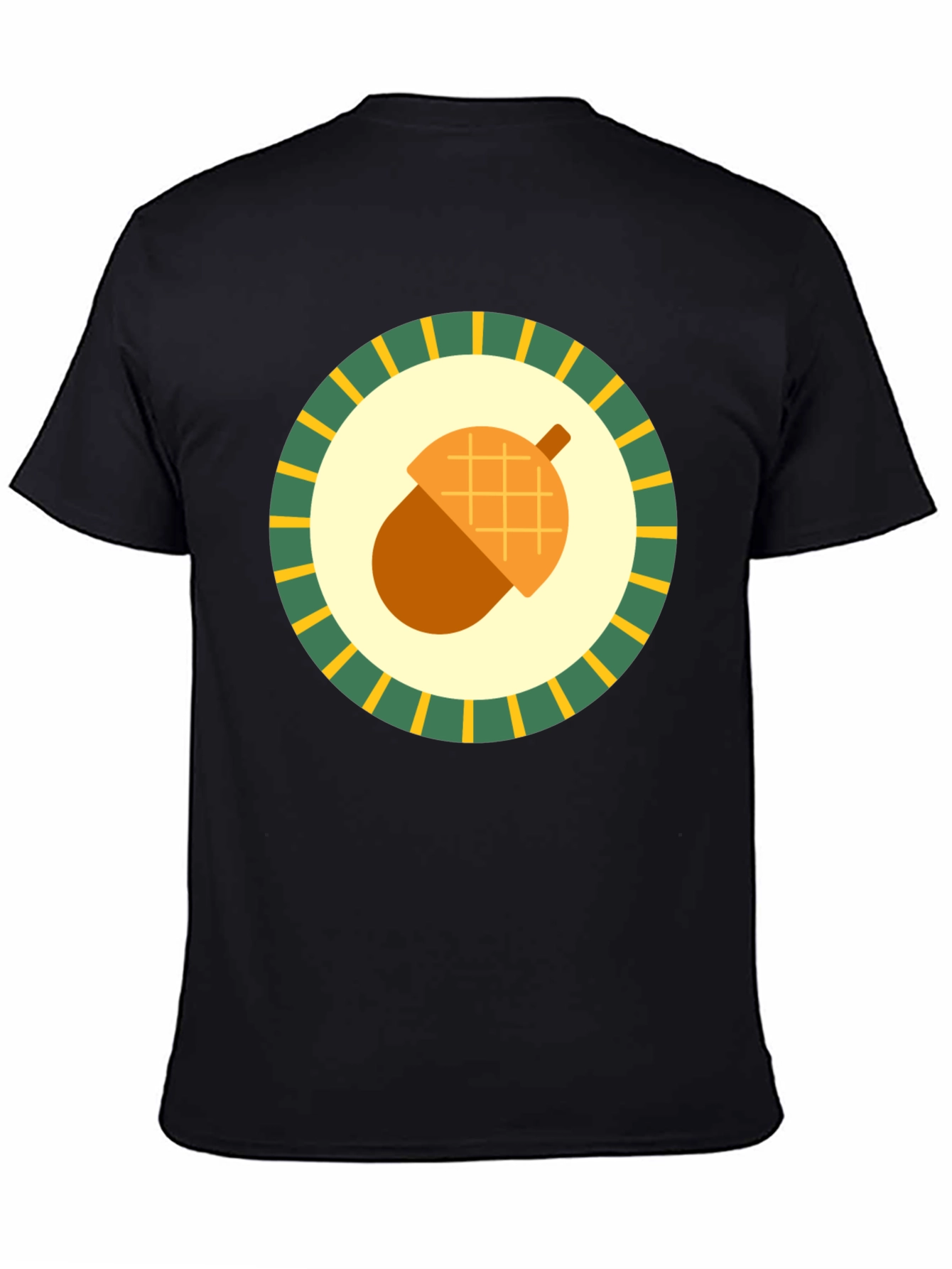 Acorn Emblem Tee - Nature Inspired Graphic Print