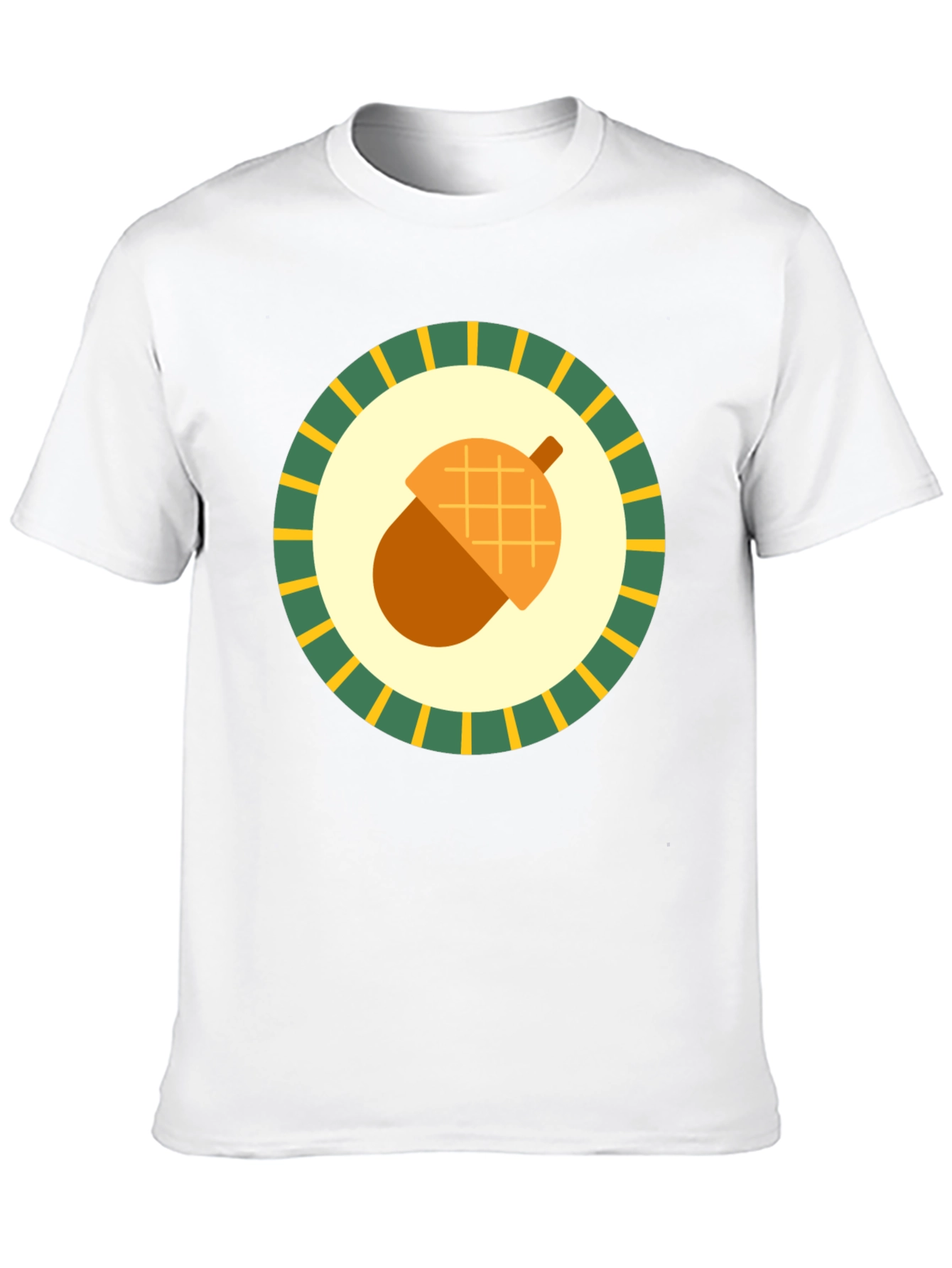 Acorn Emblem Tee - Nature Inspired Graphic Print