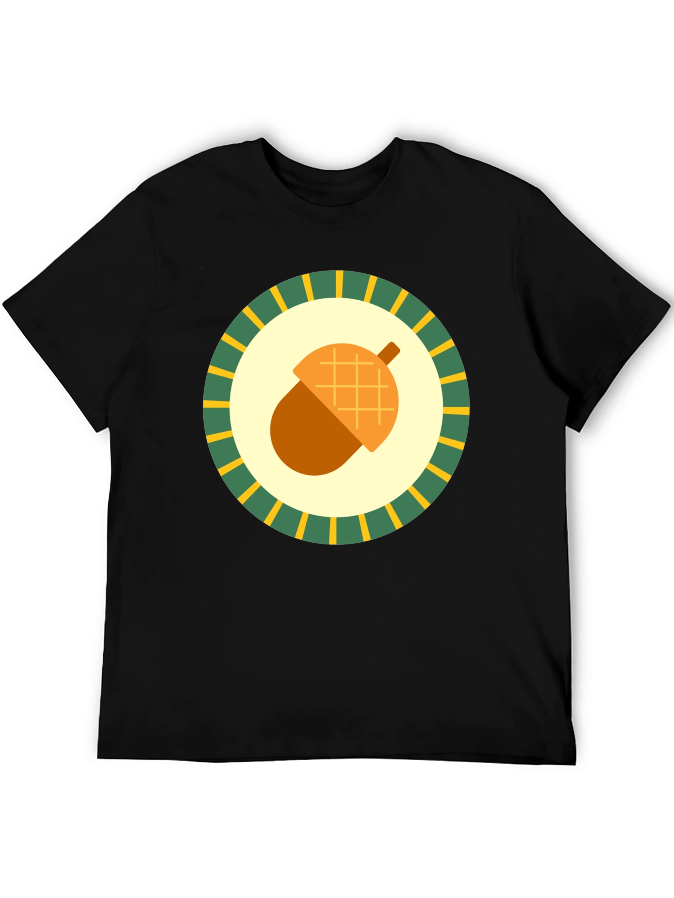 Acorn Emblem Tee - Nature Inspired Graphic Print