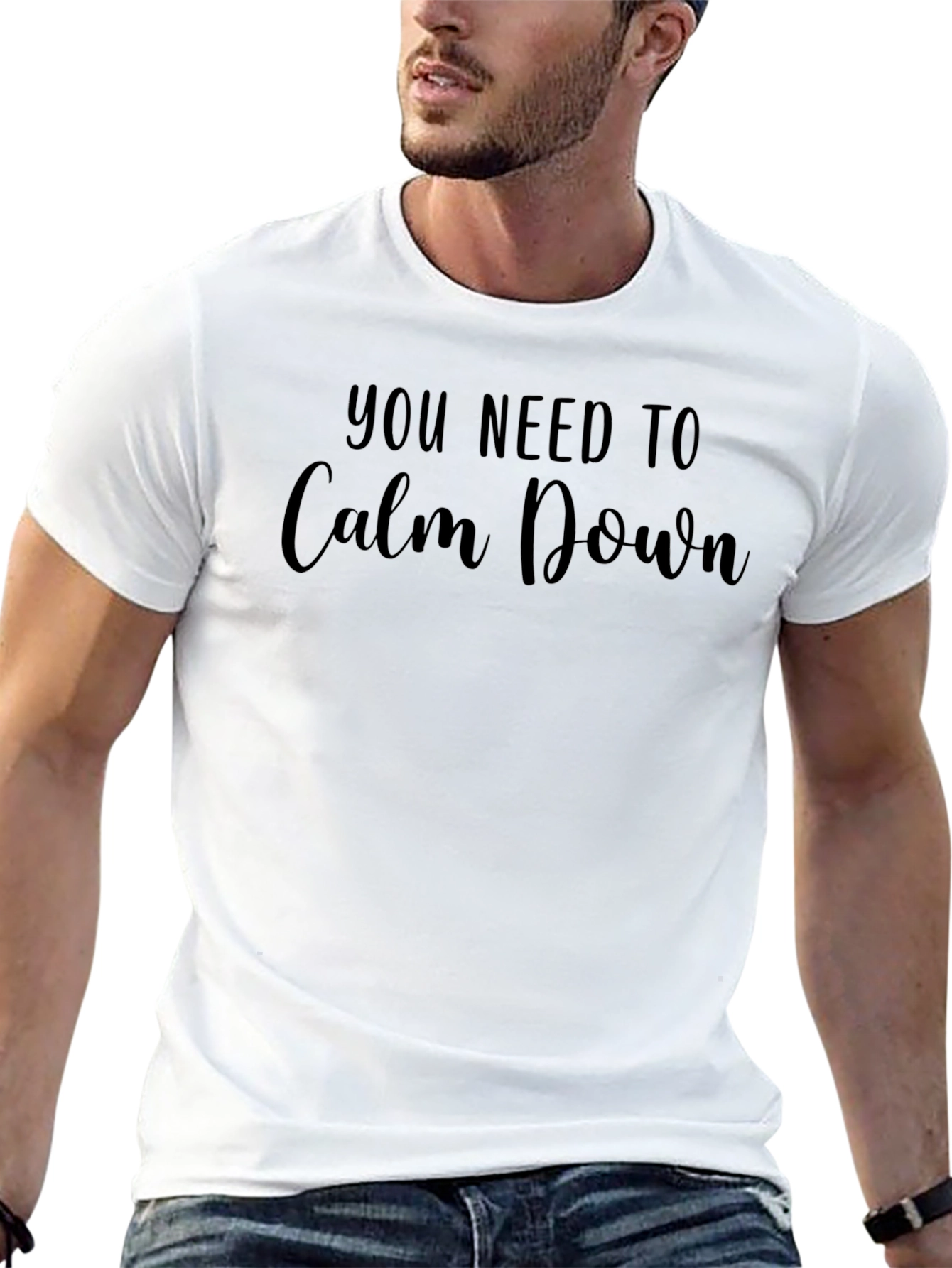 You Need To Calm Down Black Tee