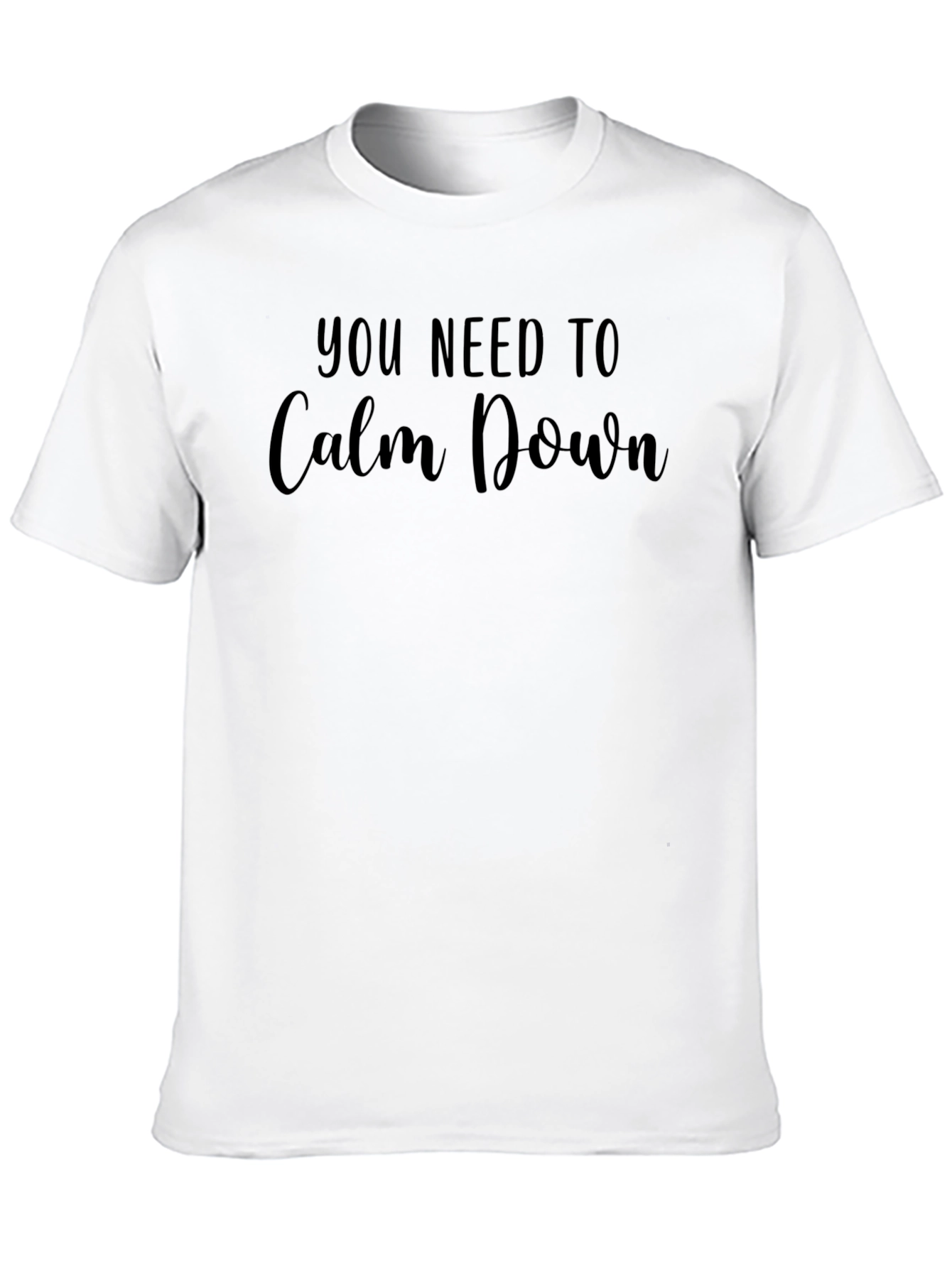 You Need To Calm Down Black Tee