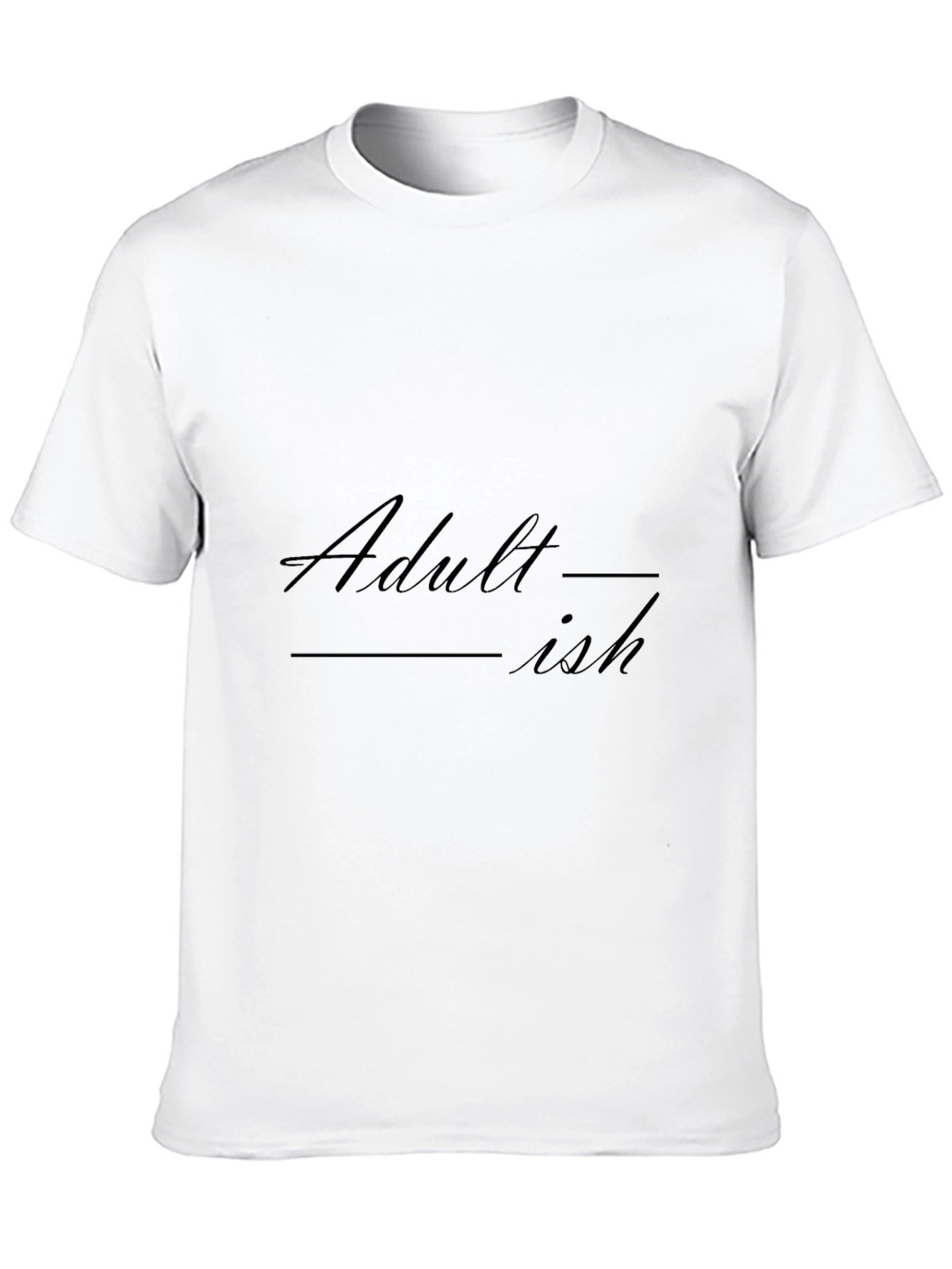 Adult-ish Black Graphic T-Shirt