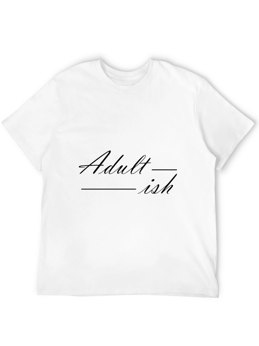 Adult-ish Black Graphic T-Shirt