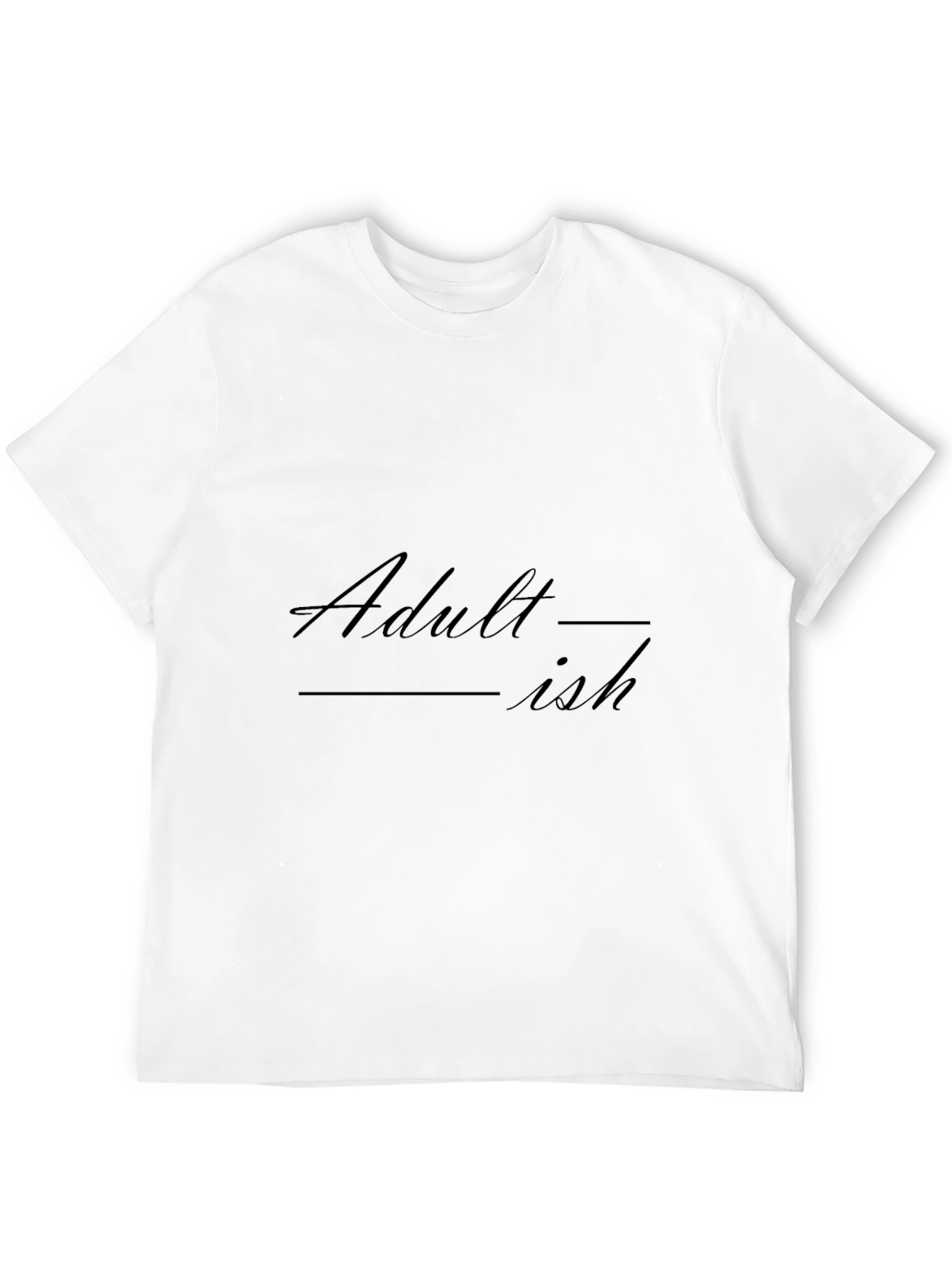 Adult-ish Black Graphic T-Shirt