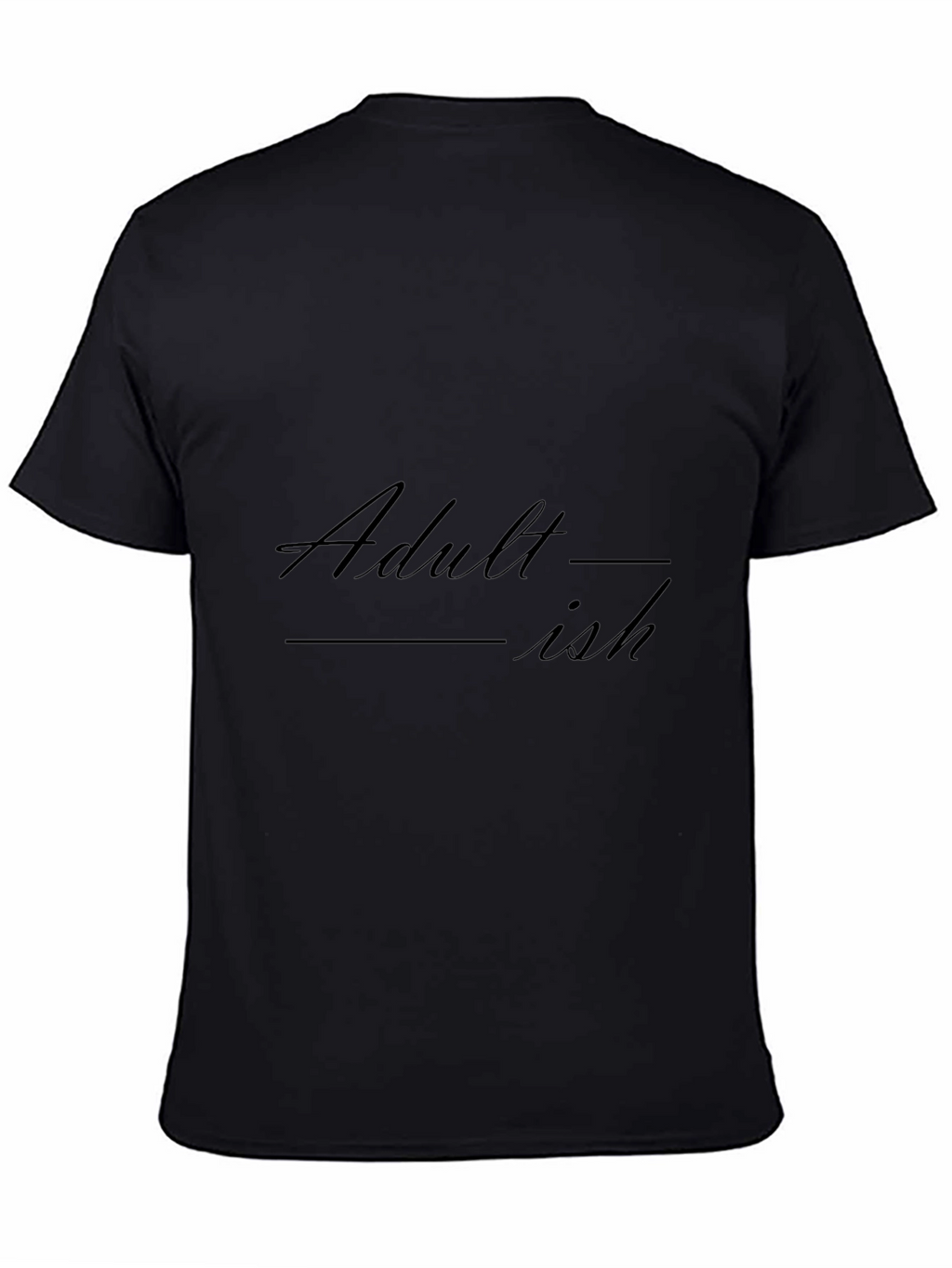 Adult-ish Black Graphic T-Shirt