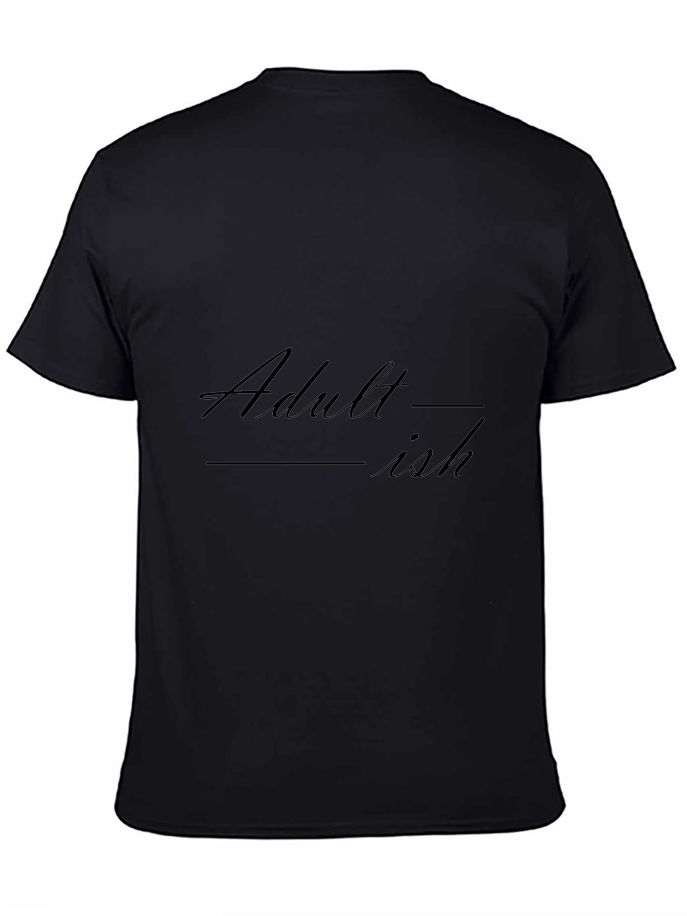 Adult-ish Black Graphic T-Shirt