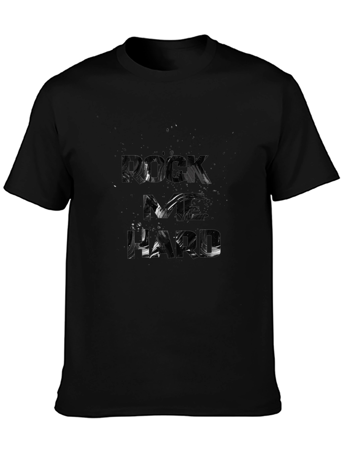 Rock As Hard Black T-Shirt