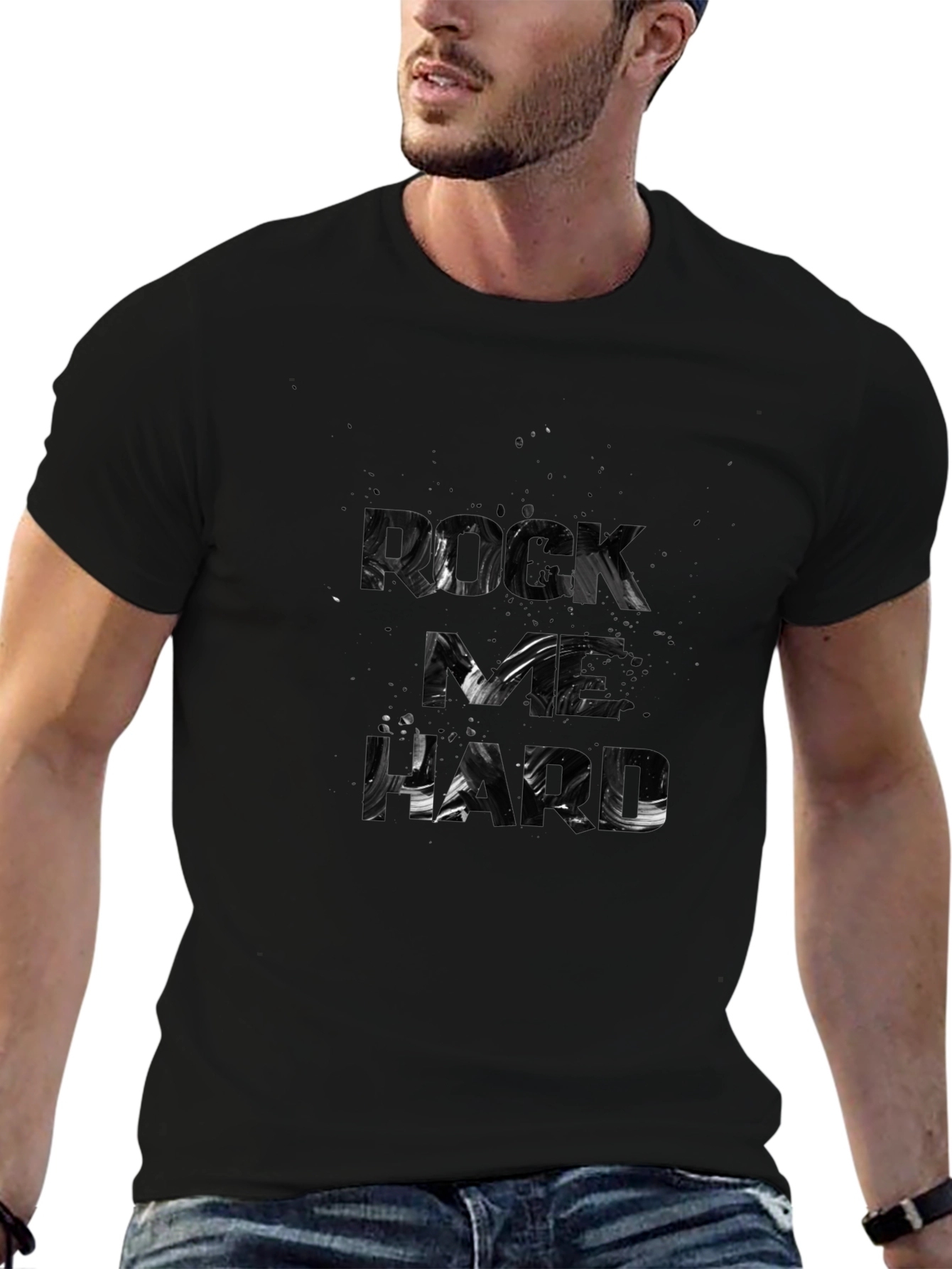 Rock As Hard Black T-Shirt