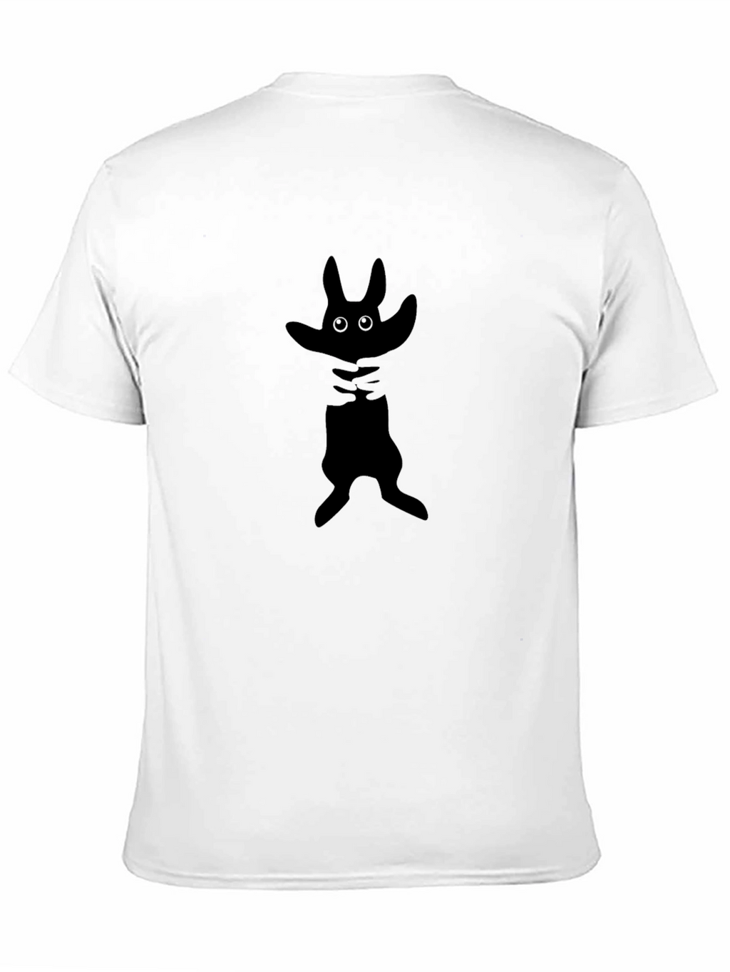 Black T-Shirt with Cartoon Monster Design