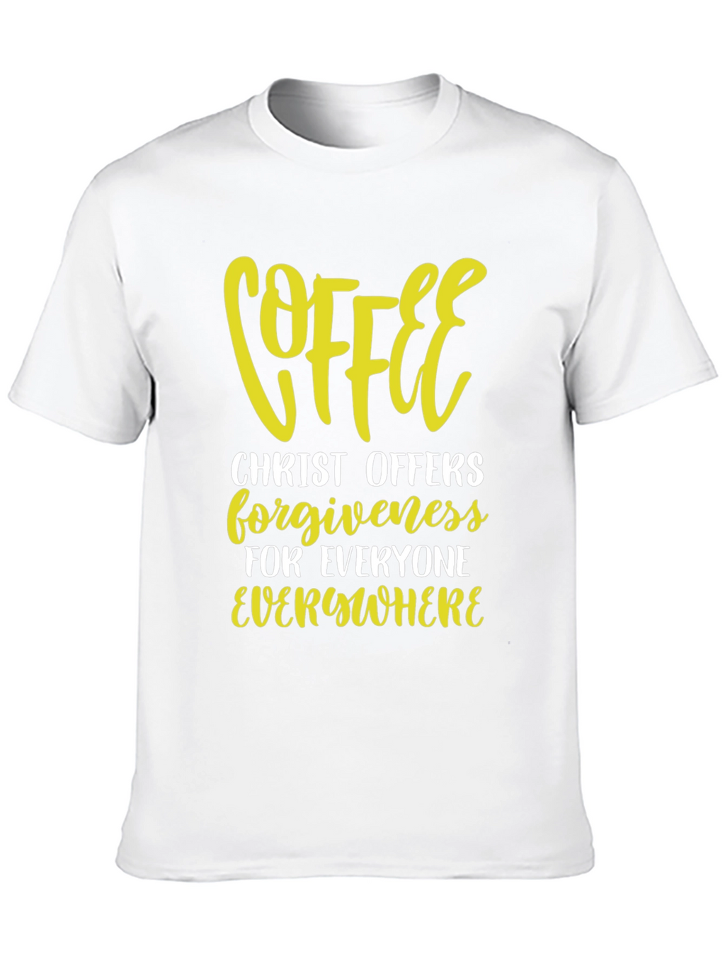 Coffee Christ Offers Forgiveness Graphic Tee