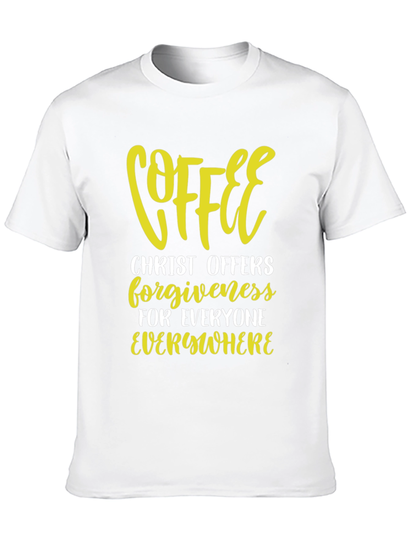 Coffee Christ Offers Forgiveness Graphic Tee
